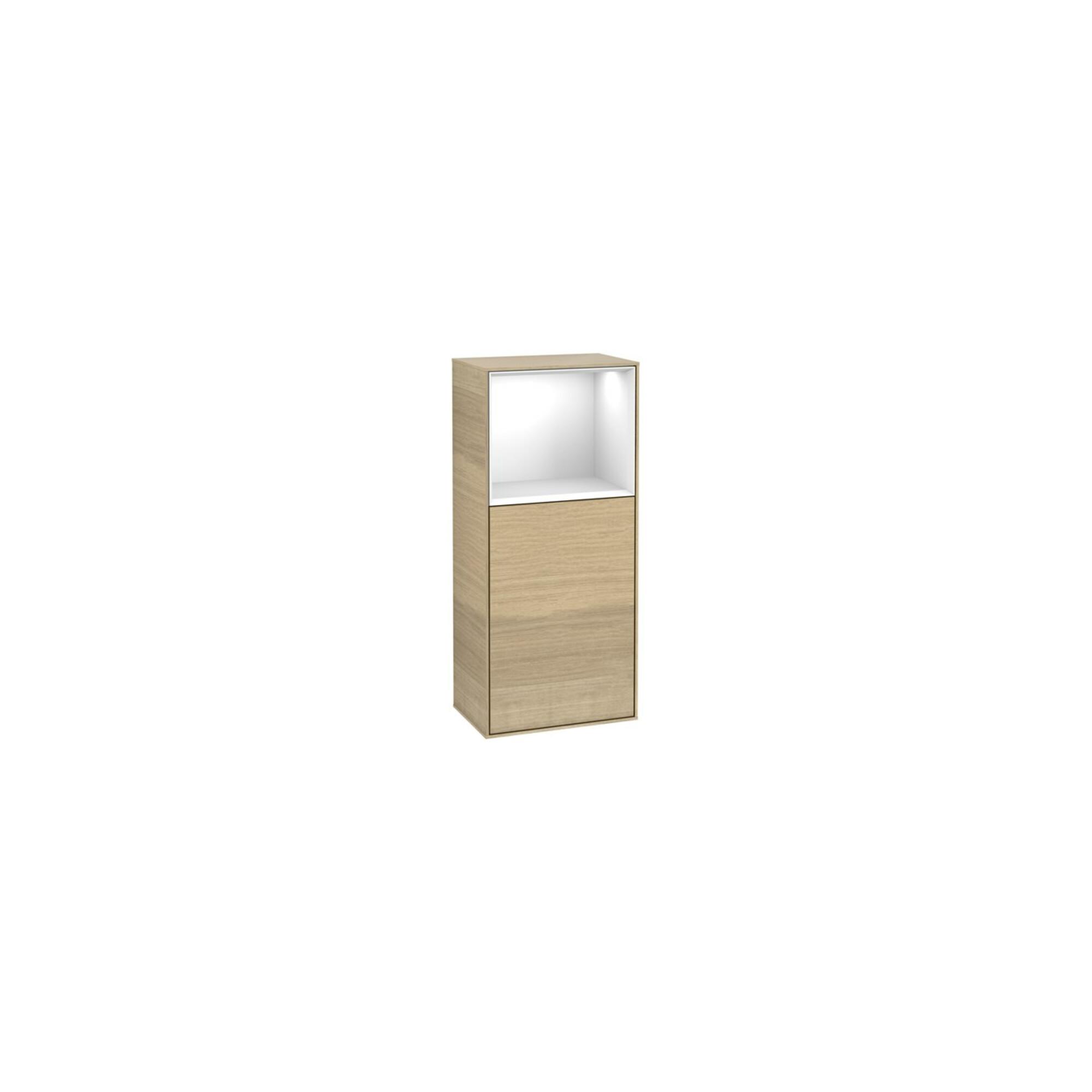 V&B Seitenschrank Wandbeleuchtung Finion 41,8X93,6Cm, Li, Reg Ob Glo Wh., Oa Ven ; Villeroy & Boch (G500GFPC)