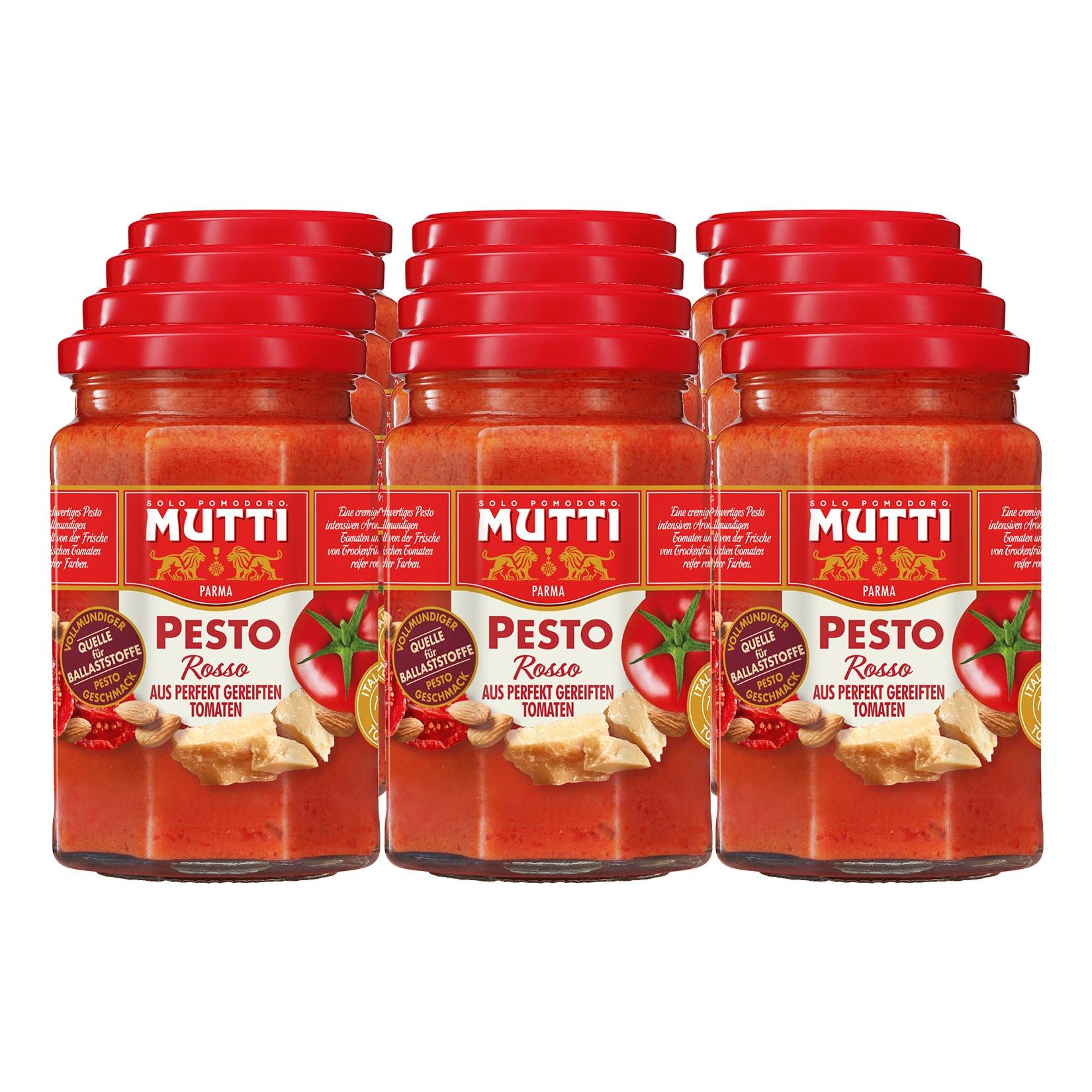 Mutti Tomatenpesto Rosso 180g, 12er Pack
