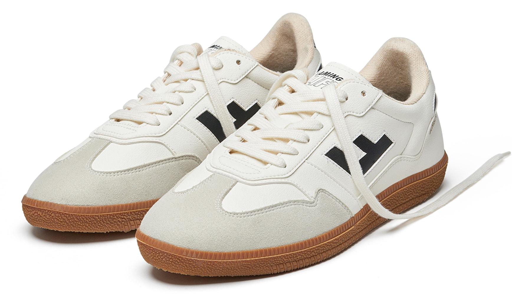 Sneaker Flamingos Life "Burela Slim", Damen, Gr. 40, Schwarz (Panna Schwarz), Synthetik, Textil, Schuhe Sneaker, Veganer Sneaker, Obermaterial Aus 70% Maisresten