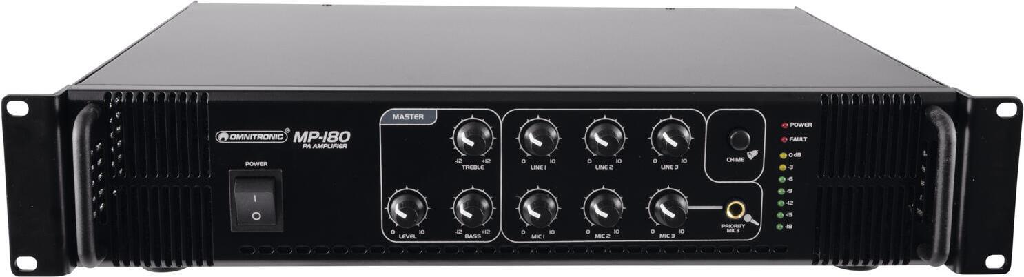 Omnitronic 80709630 Amplificatore Audio Di Potenza/Fase Nero (80709630)