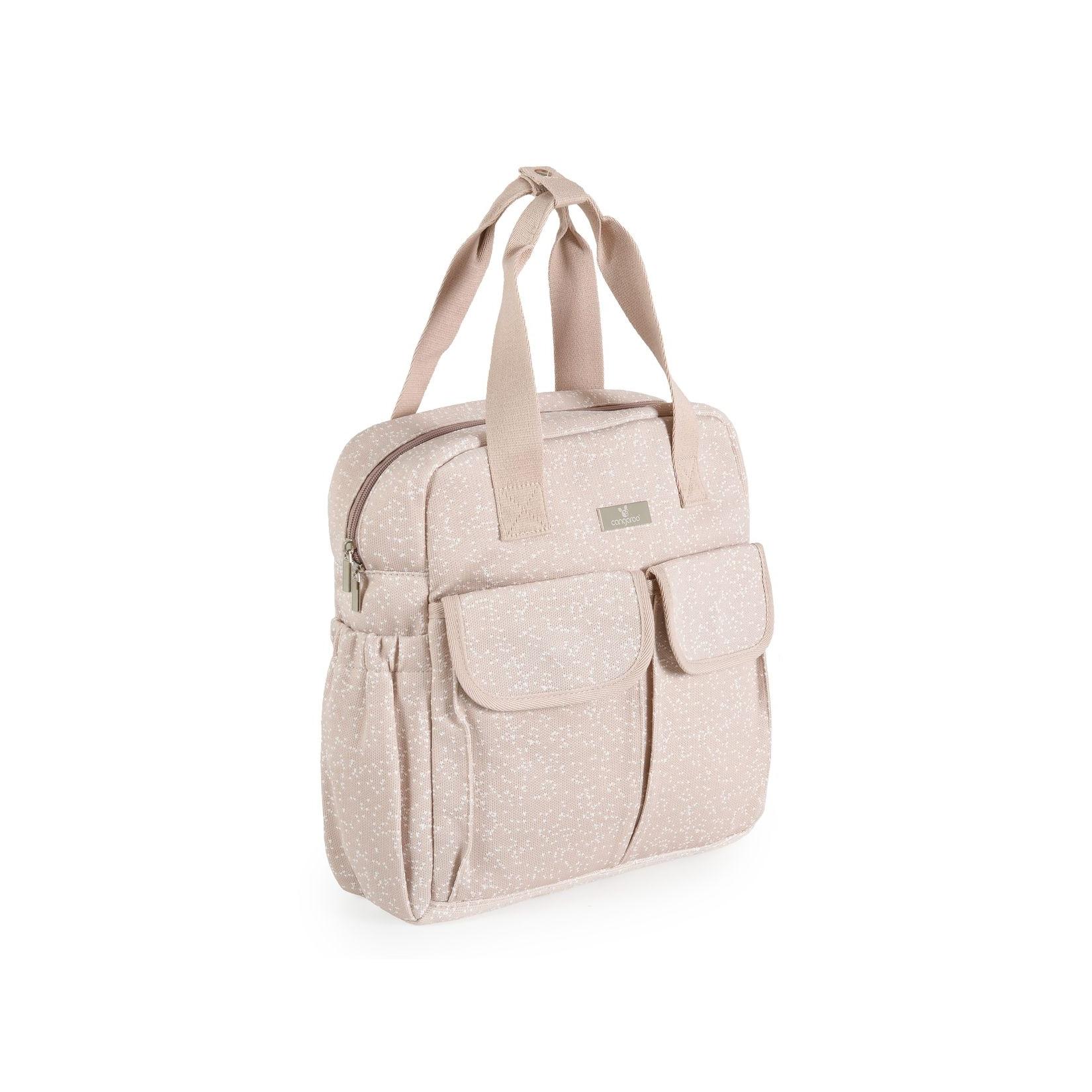 Cangaroo Wickeltasche Mivida Clips Wickelunterlage Reißverschluss Schultergurte beige