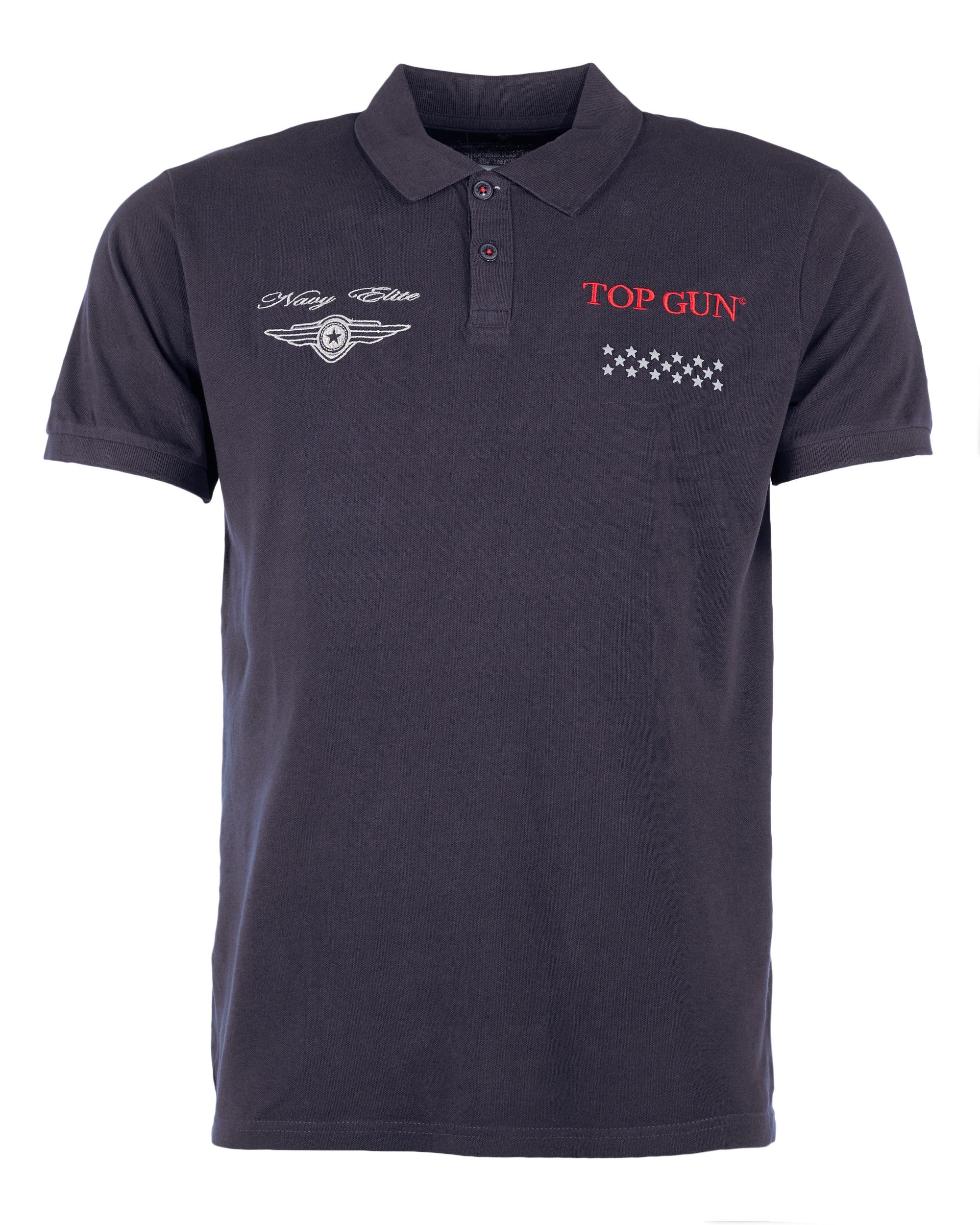 T-Shirt Top Gun "TG20213004", Herren, Gr. 48S, Blau (Navy), 100% Baumwolle, Shirts T-Shirt