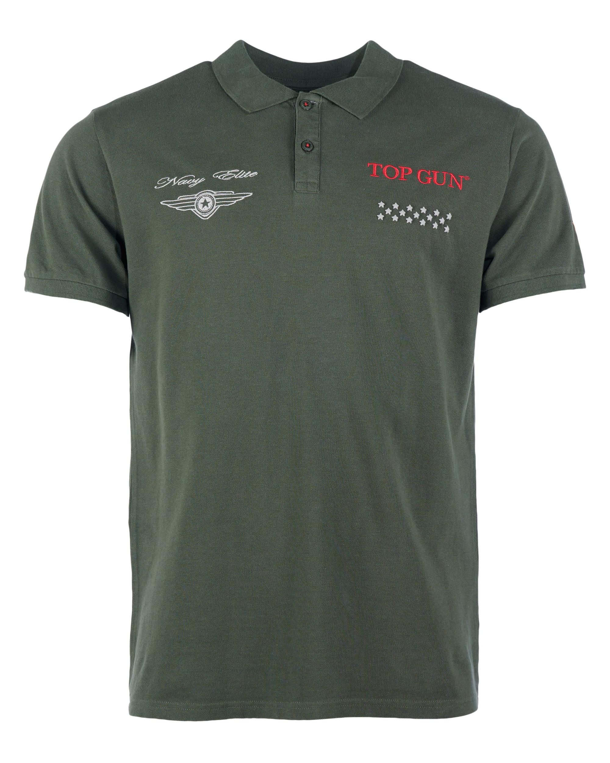 T-Shirt Top Gun "TG20213004", Herren, Gr. 56XXL, GrüN (Oliv), 100% Baumwolle, Shirts T-Shirt