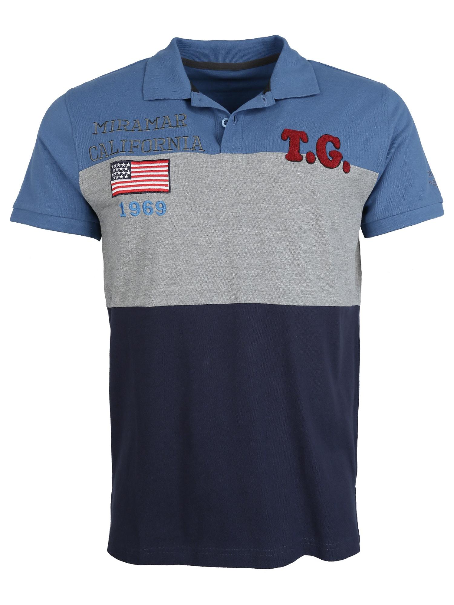 T-Shirt Top Gun "TG20201019", Herren, Gr. 48S, Blau (Navy), Obermaterial: 100% Baumwolle, Shirts T-Shirt