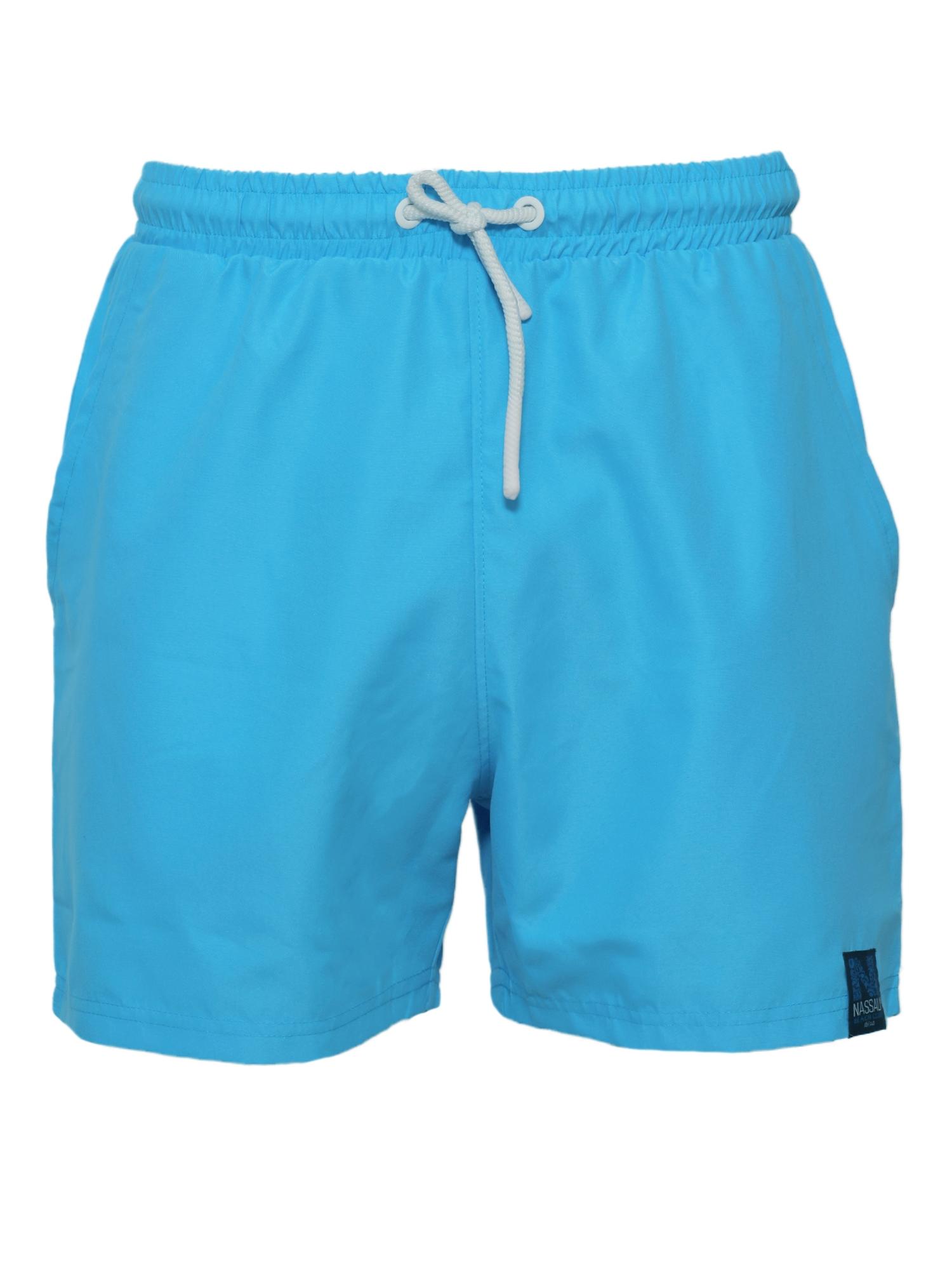 Badehose Nassau Beach "NB231017", Herren, Gr. 56XXL, Us-GrößEn, Blau (Cyan), 100% Polyester, Badehosen Badehose