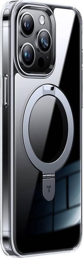 Torras Phone Case Upro Ostand Clear For Iphone 15 Pro (Transparent)