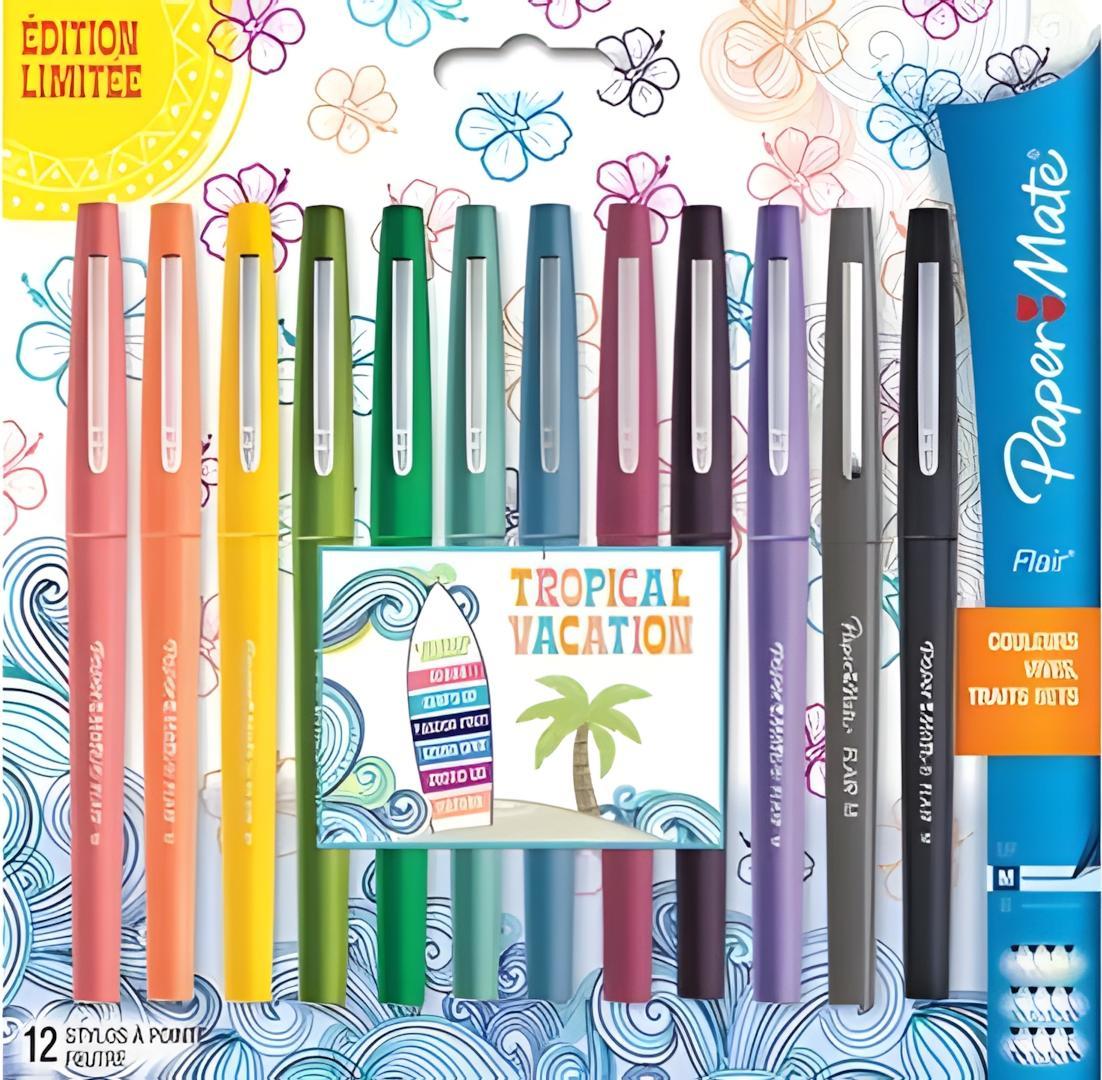 Paper Mate 1951029 1X12 Paper Mate Flair Filzstifte Tropical Vacation M 0,7 Mm