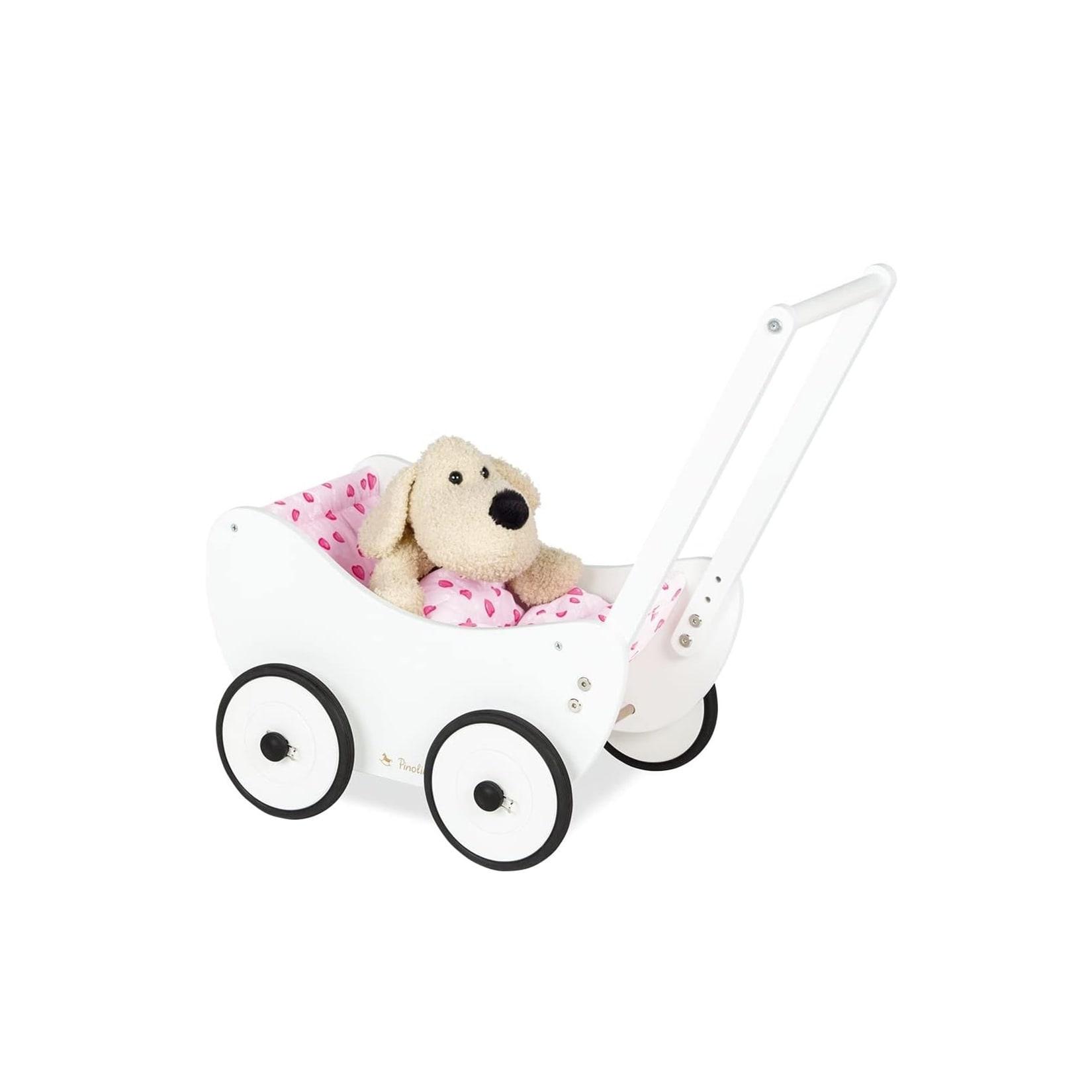 Pinolino Trixi Puppenwagen inkl. Bettzeug - Lauflernhilfe aus Holz