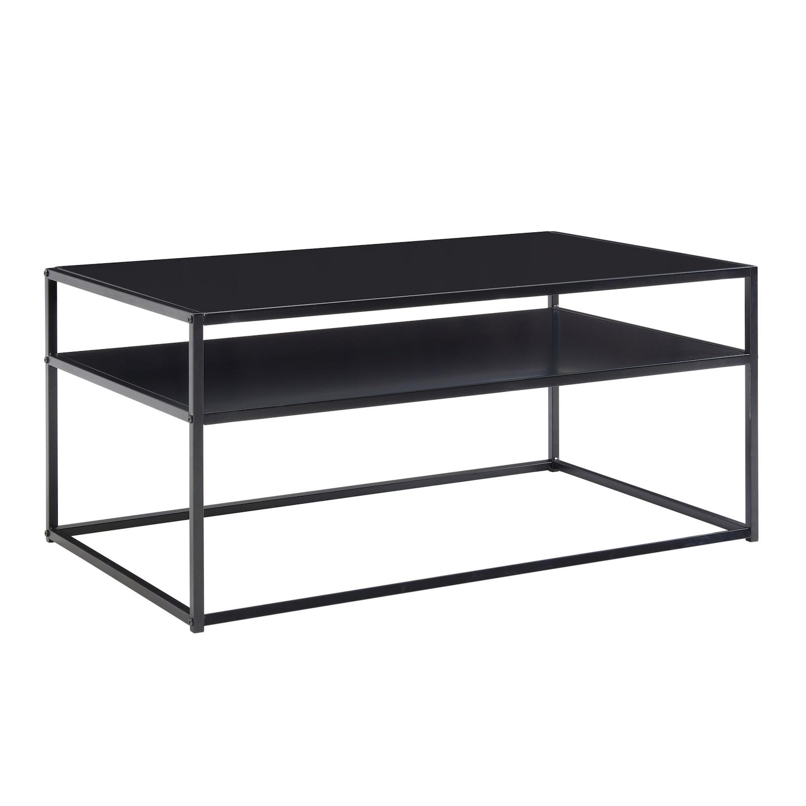 Kadima Design Couchtisch "Modern Edge", Robuster Industrial-Stil Wohnzimmertisch Mit Stauraum