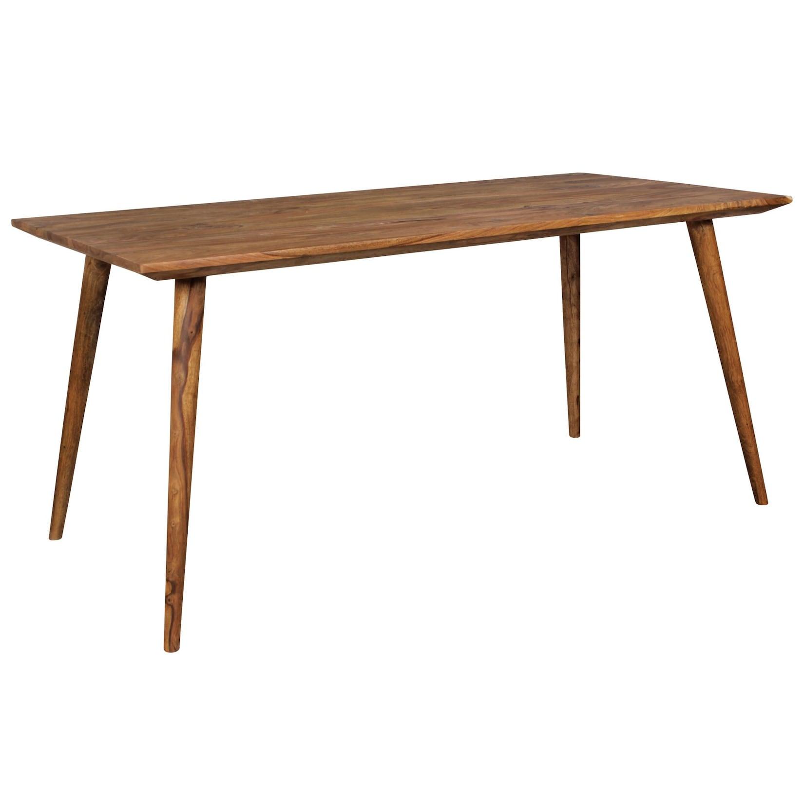 Kadima Design Massivholz Esstisch "Savio": Retro Landhausstil, Handgefertigt, Sheesham-Holz, Verschiedene GrößEn, Braun Mit Maserungen.