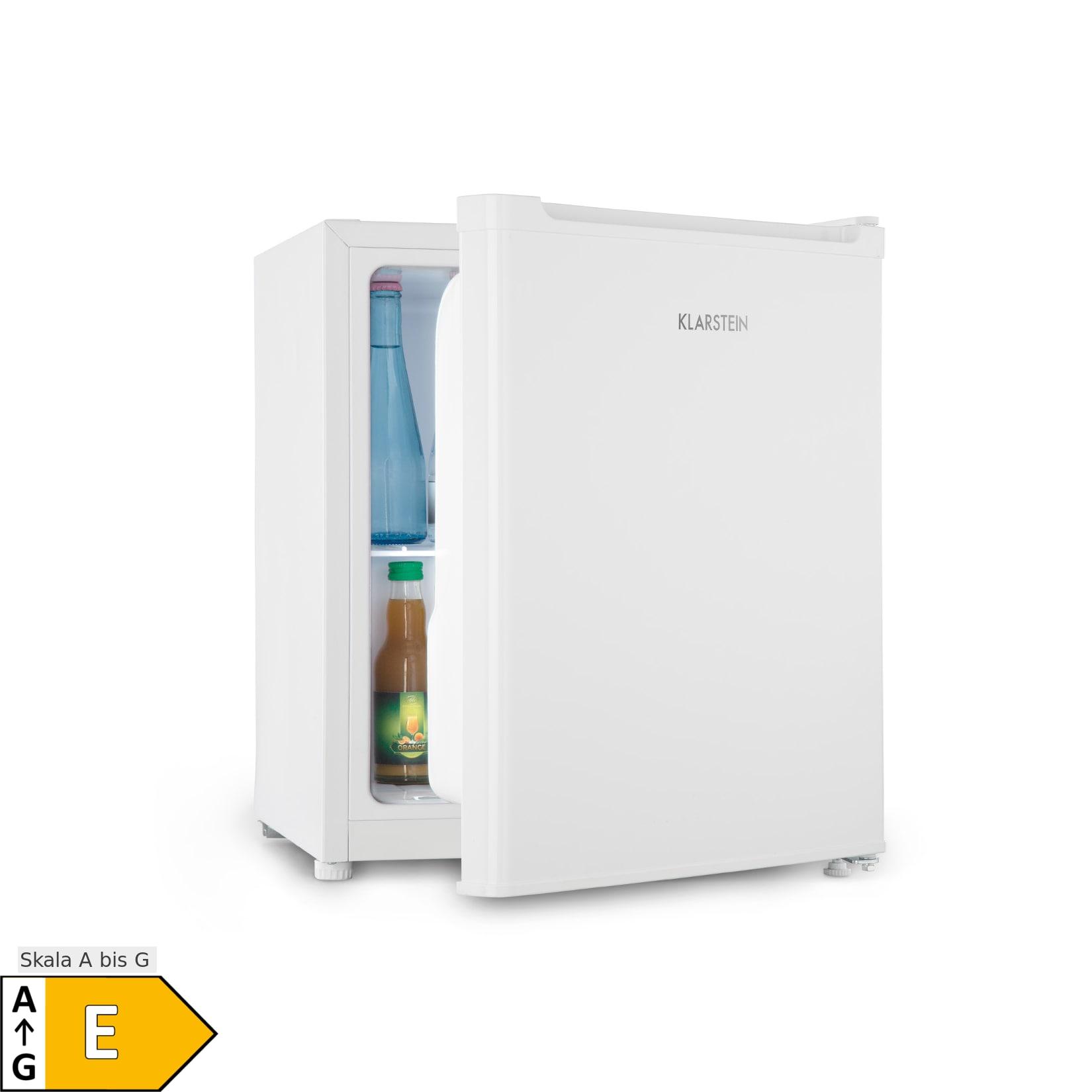 Klarstein Snoopy Eco Mini-Kühlschrank mit Gefrierfach 41 Liter 39dB Weiß
