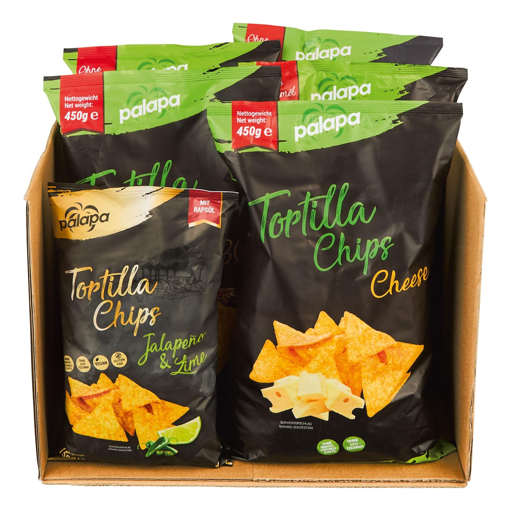 Palapa Tortilla Chips Probierpaket 2,4 kg
