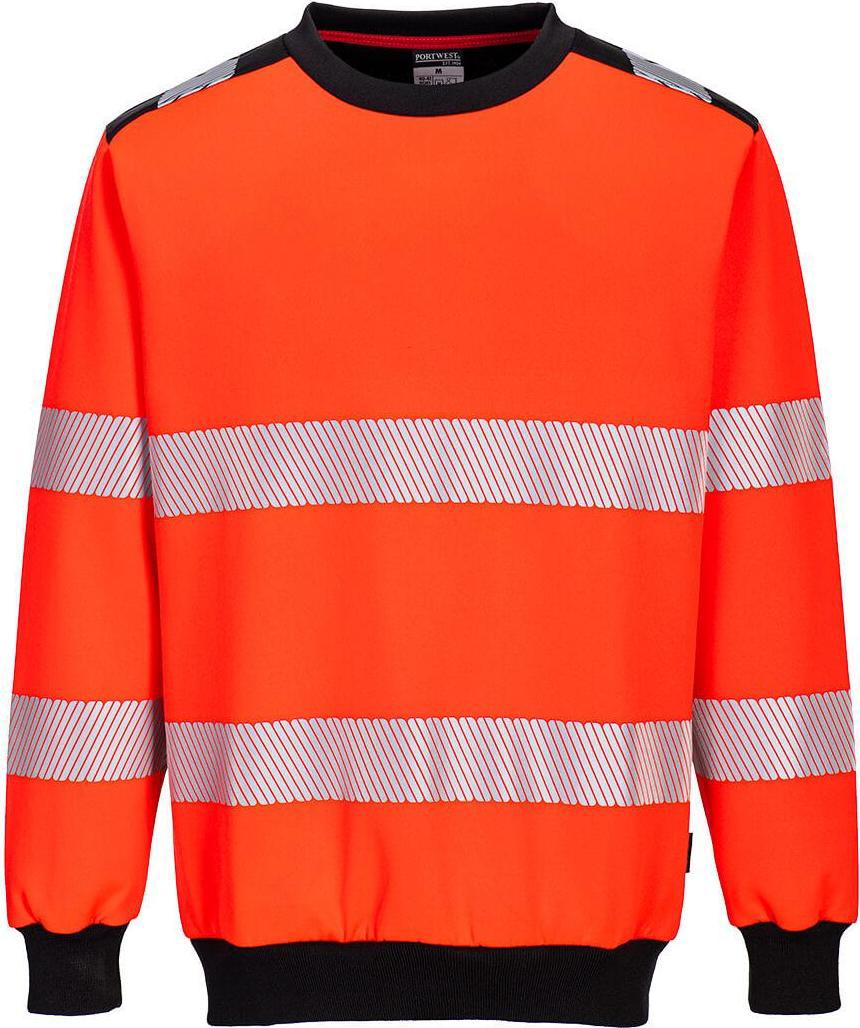 Portwest - Felpa "PW3"" Da Uomo PW617 (M) (Rosso/Nero)"
