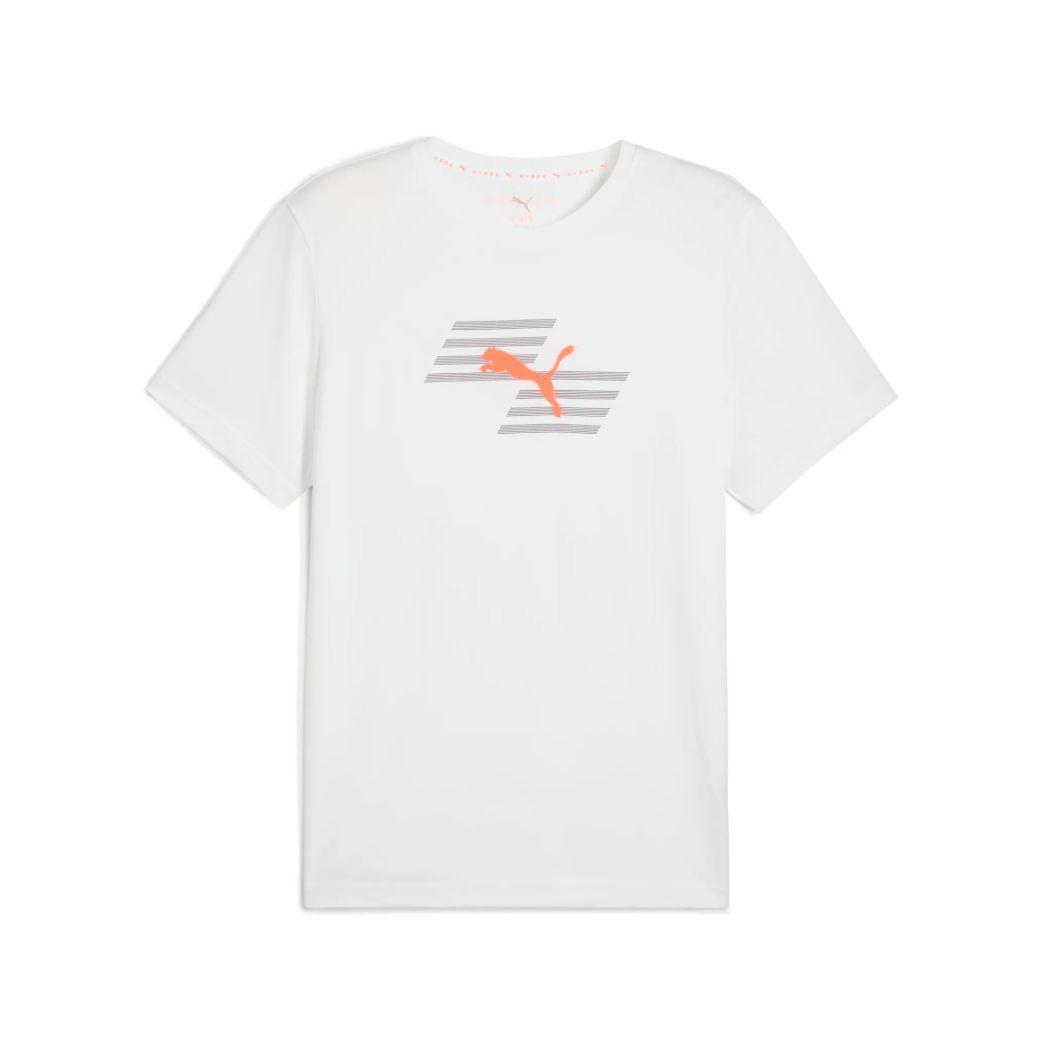 Puma Herren x Hyrox Poly Graphic Tee weiß