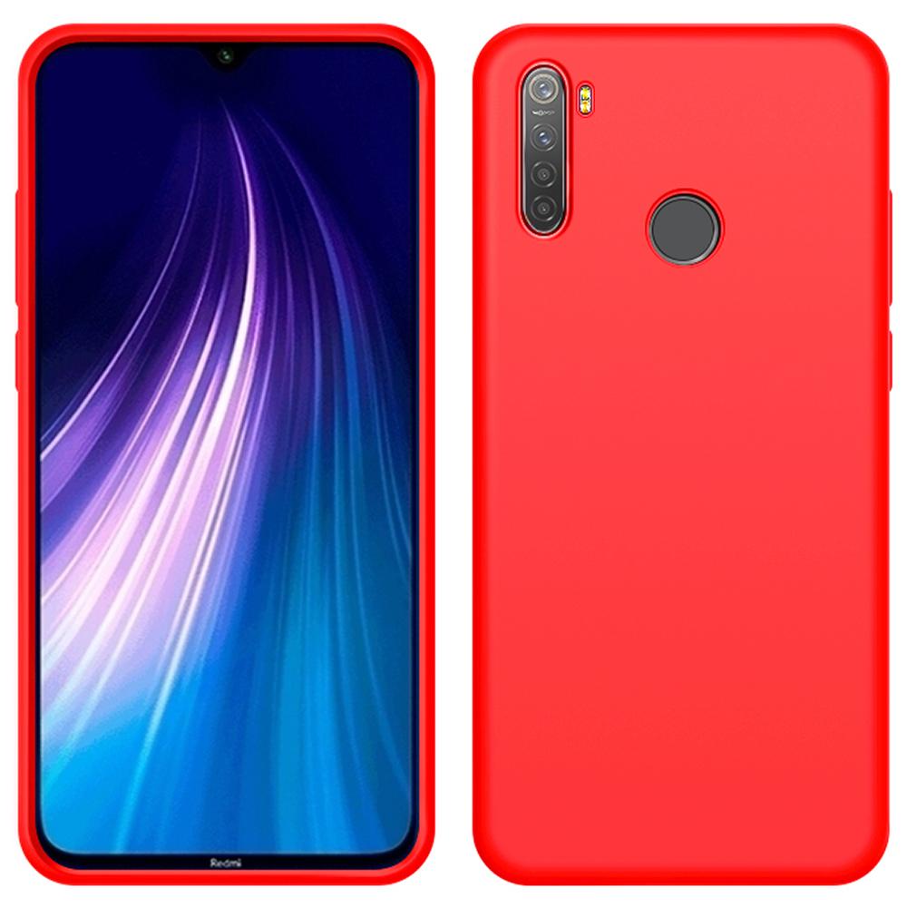 Custodia Redmi Note 8, Silicone Liquido Antiurto E Antigraffio Custodia Protettiva Per Xiaomi Redmi Note 8 Rosso