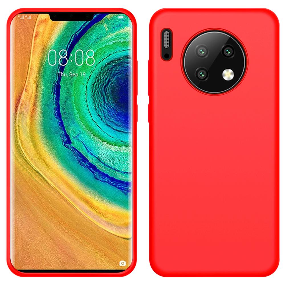 Custodia Huawei Mate 30 Pro, Custodia Protettiva In Silicone Liquido Resistente Agli Urti E Ai Graffi Per Huawei Mate 30 Pro Rosso