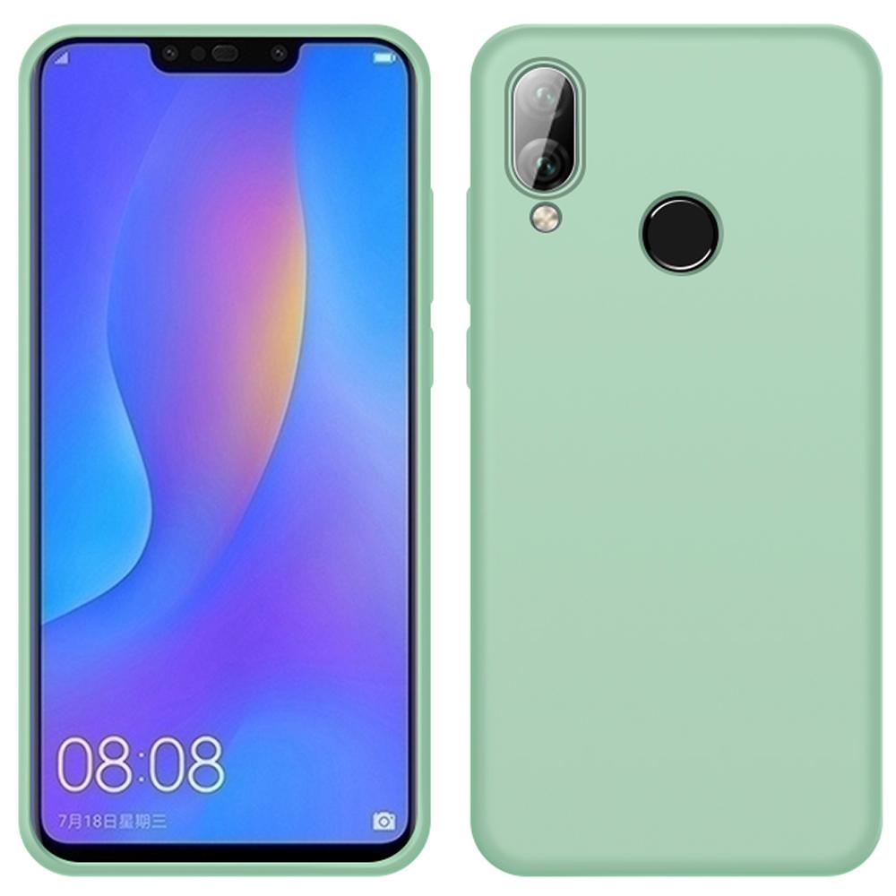 Custodia Huawei P Smart Plus, Custodia Protettiva In Silicone Liquido Resistente Agli Urti E Ai Graffi Per Huawei P Smart Plus Verde