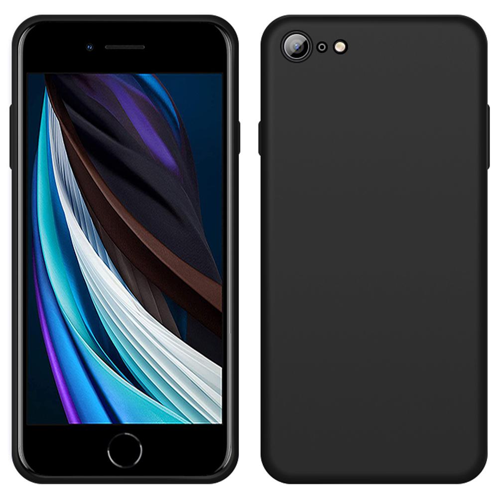 Custodia Iphone Se 2020, Custodia In Silicone Liquido Resistente Agli Urti E Ai Graffi Per Iphone Se 2020 Nero