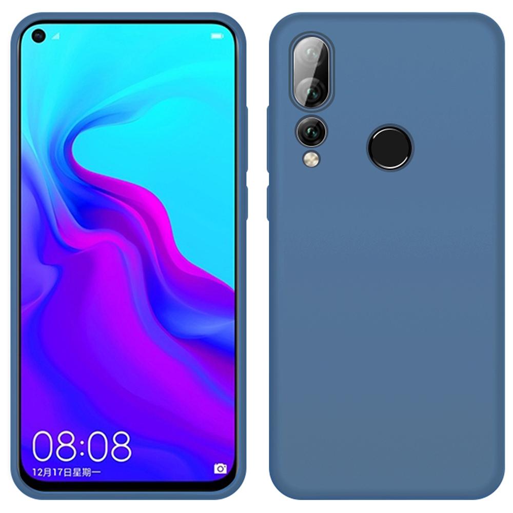 Custodia Huawei Nova 4, Custodia Protettiva In Silicone Liquido Resistente Agli Urti E Ai Graffi Per Huawei Nova 4 Blue