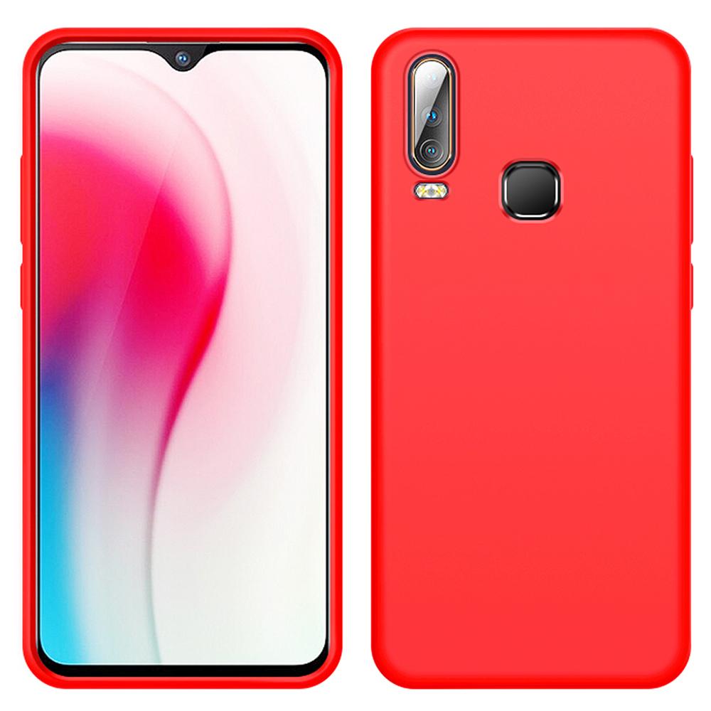 Custodia Vivo Y3, Custodia Protettiva In Silicone Liquido Resistente Agli Urti E Ai Graffi Per Vivo Y3 Rosso