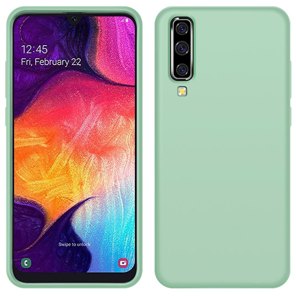 Custodia Galaxy A50S, Custodia In Silicone Liquido Resistente Agli Urti E Ai Graffi Per Samsung Galaxy A50 / A50S / A30S Verde