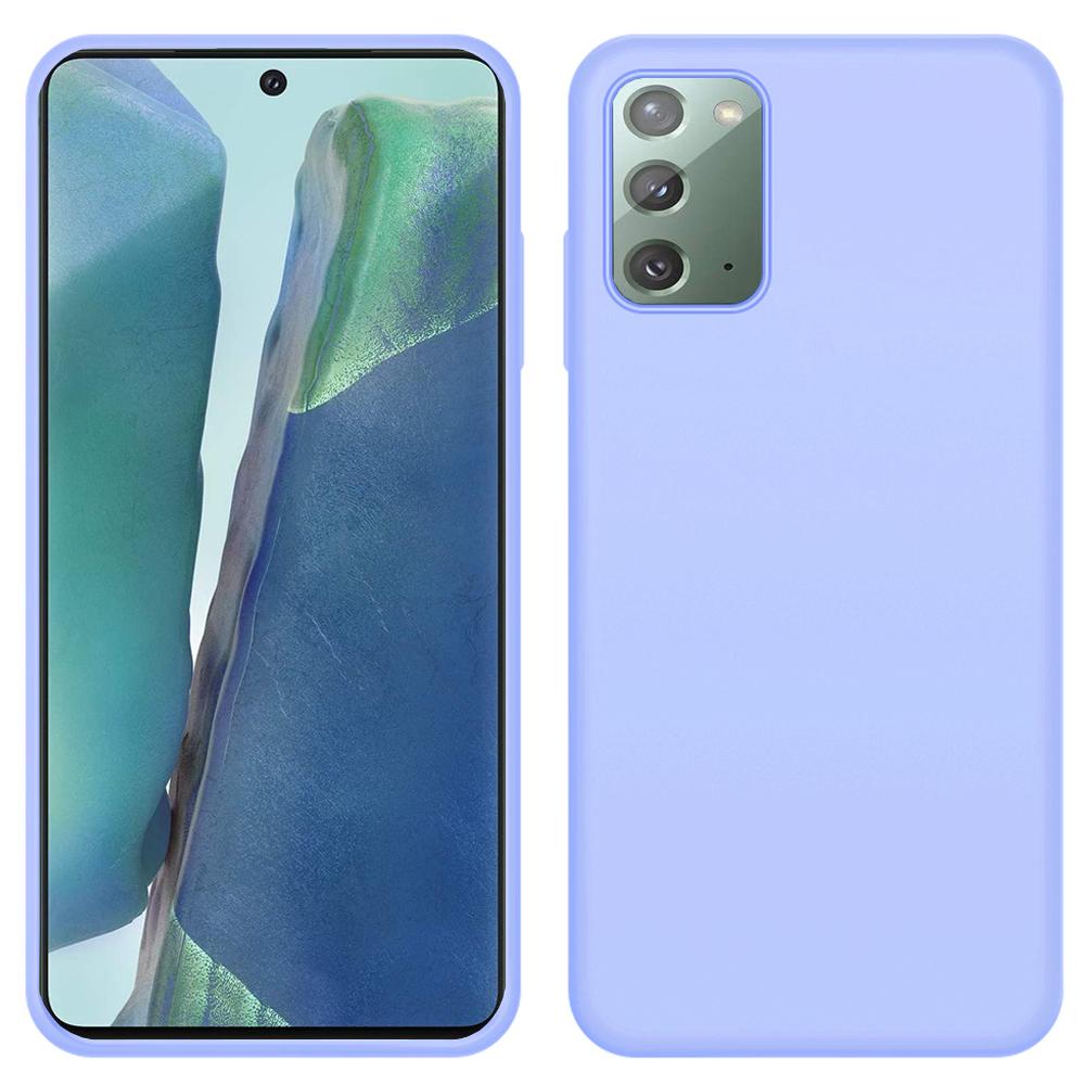 Custodia Galaxy Note 20, Custodia In Silicone Liquido Protettiva Resistente Agli Urti E Ai Graffi Per Samsung Galaxy Note 20 Viola