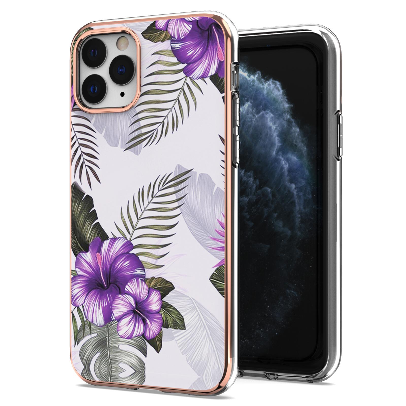 Custodia Per Iphone 11 Pro, Custodia In Silicone Tpu Antiurto A Fantasia Viola