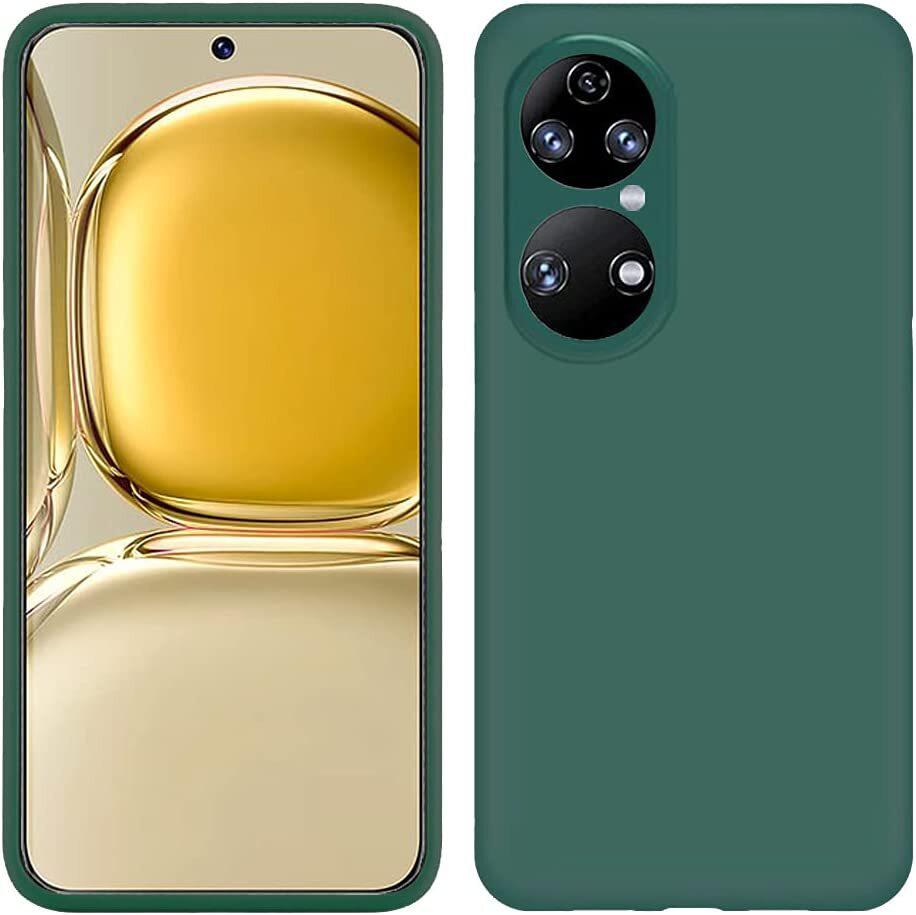 Custodia Per Huawei P50, Custodia Protettiva In Silicone Morbido In Gomma Liquida Night Verde
