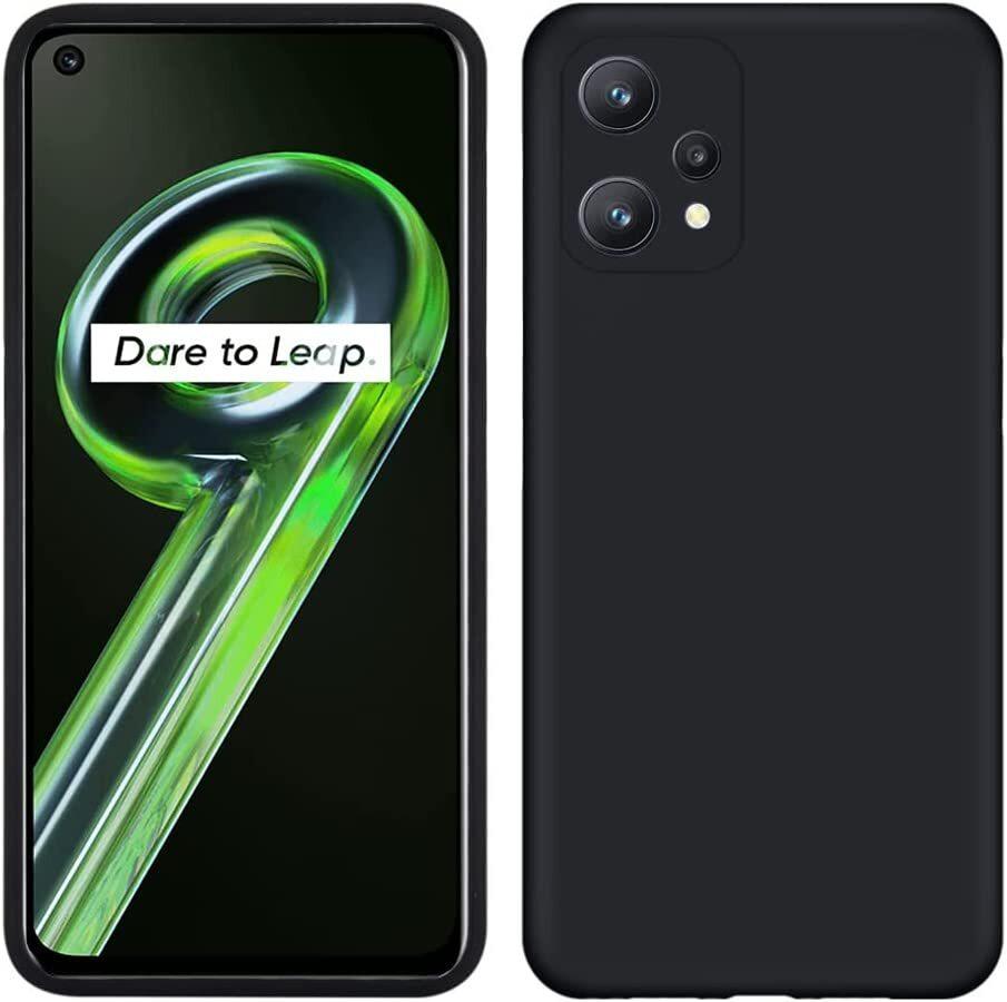 Custodia Per Oppo Realme 9 5G / Realme 9 Pro 5G, Custodia Protettiva In Silicone Morbido In Gomma Liquida Nero