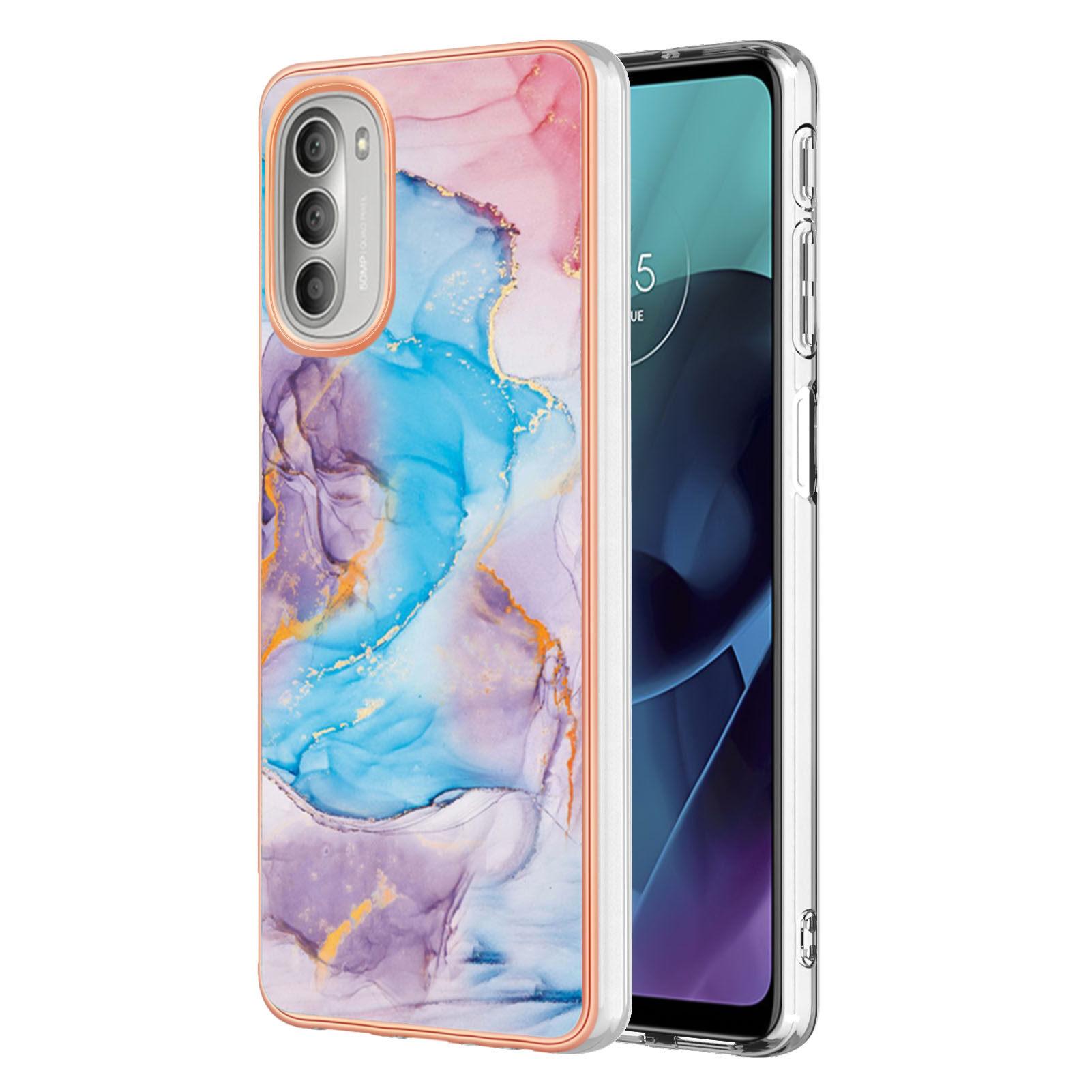 Custodia Per Motorola Moto G51 5G, Custodia In Silicone Tpu Antiurto A Fantasia, Blu
