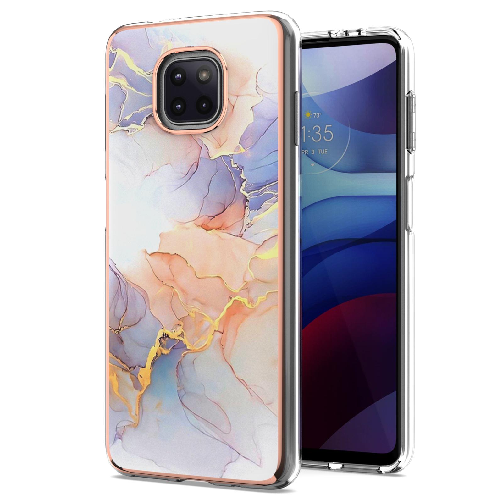Custodia Per Motorola Moto G Power 2021, Custodia In Silicone Tpu Antiurto A Fantasia Bianco