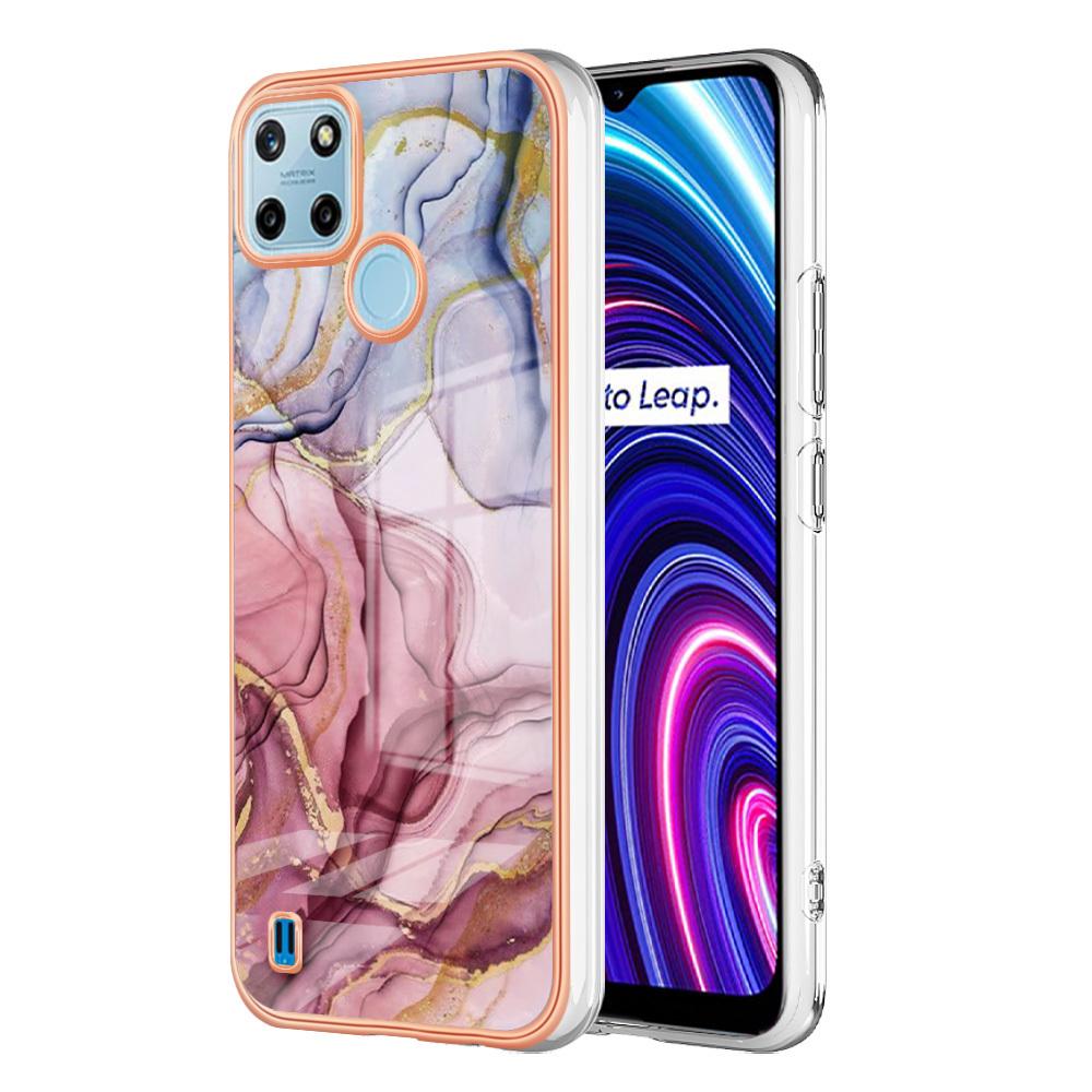 Custodia Per Oppo Realme C21Y C25Y, Custodia In Silicone Tpu A Fantasia, Paraurti Antiurto Oro Rosa