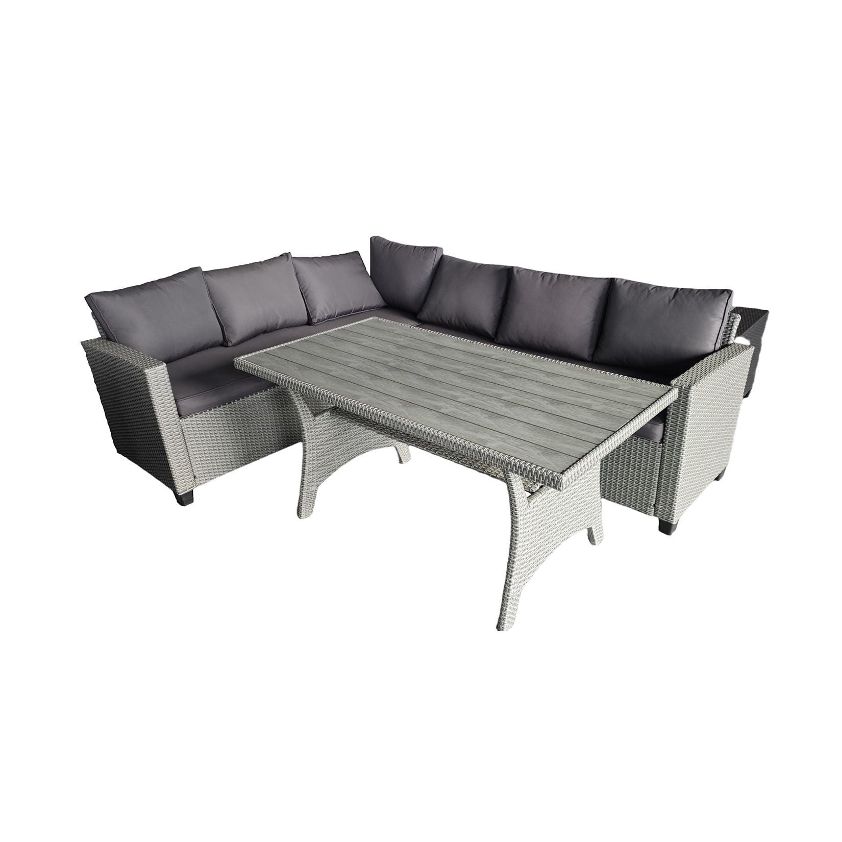 HTI-Living Outdoor Sofa mit Tisch Alexandria