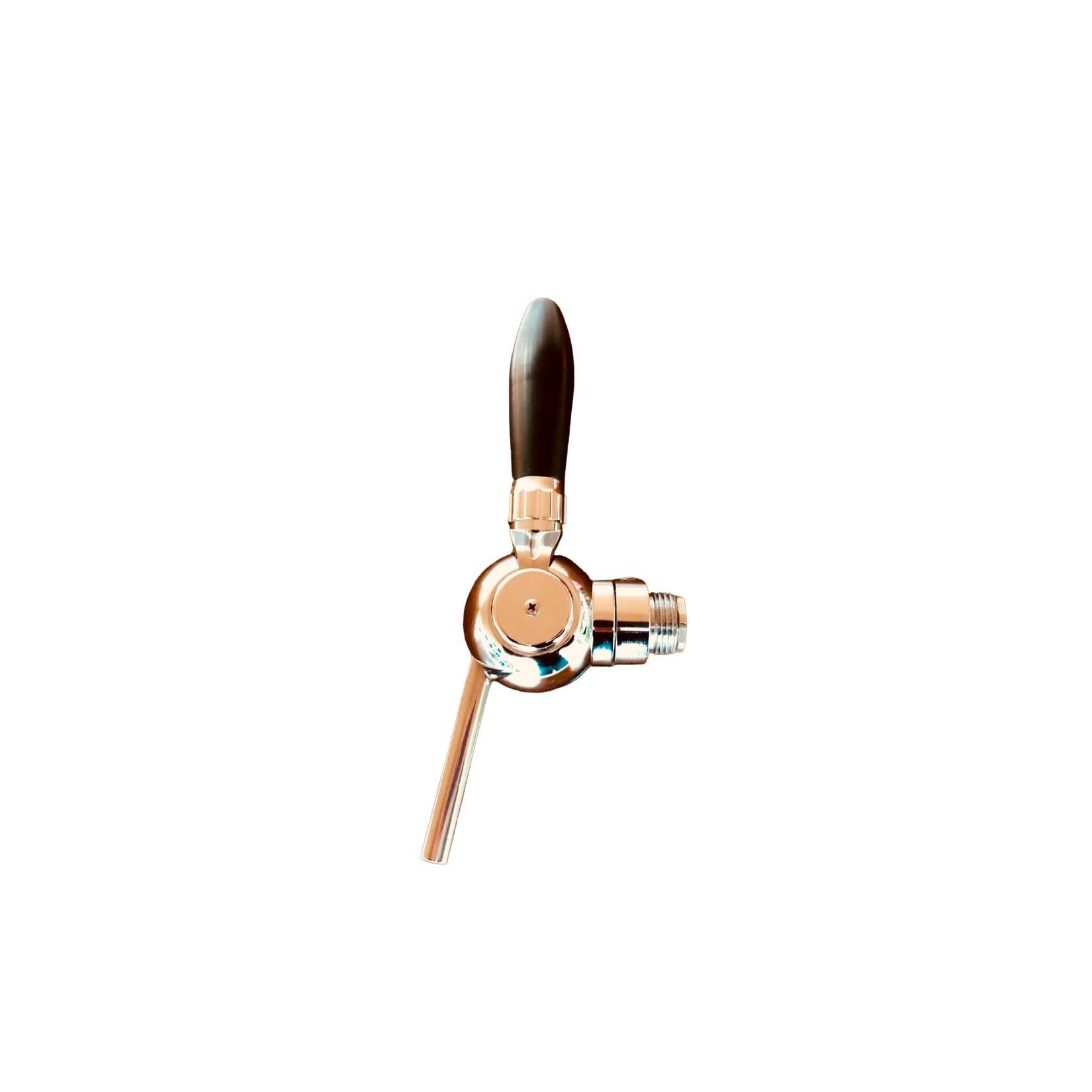 ich-zapfe Bierzapfhahn, Kompensatorhahn - Cosmo, verchromter Kompensator mit Stahlanschluss 5/8"" - 1/2""Length:55 mm