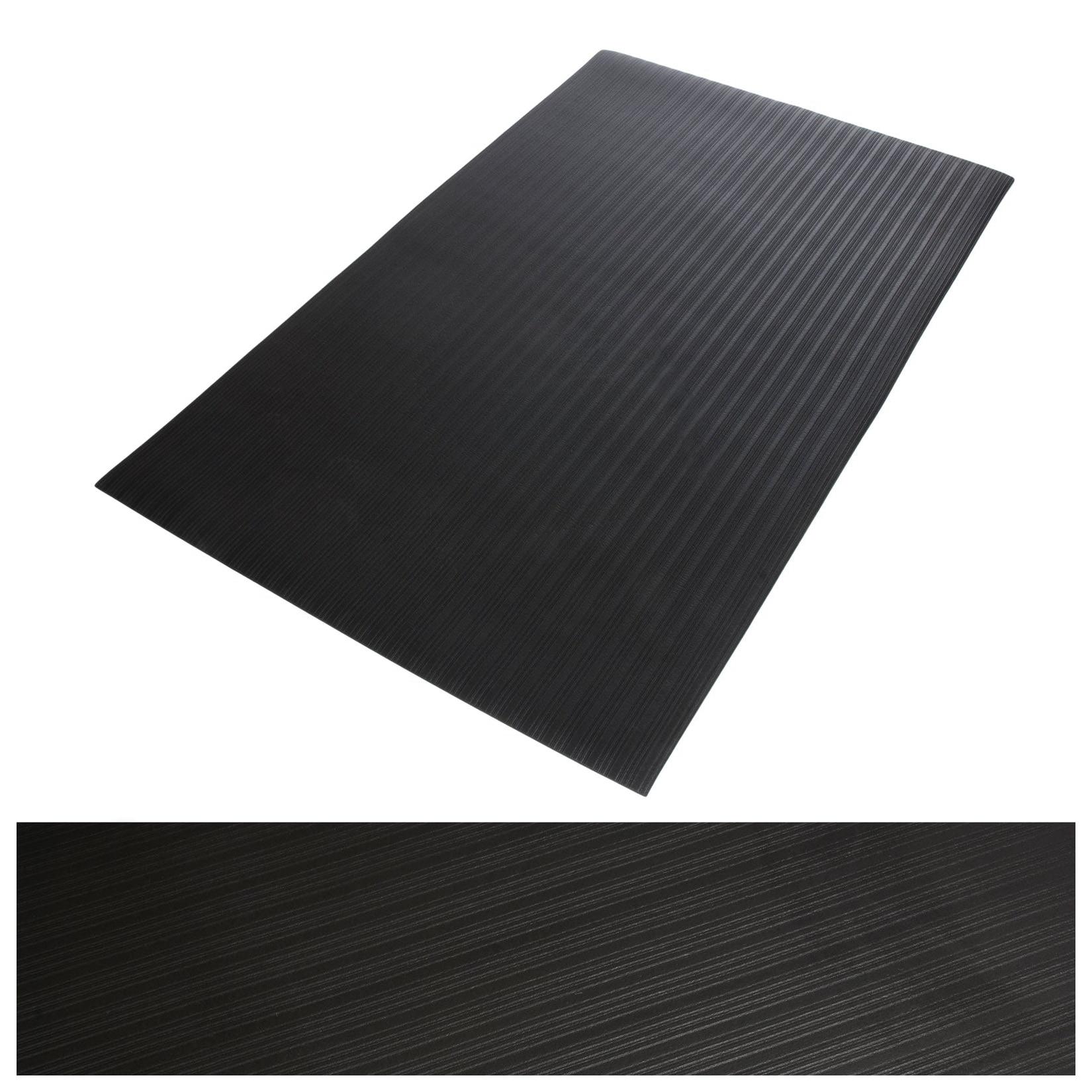 etm Anti-Ermüdungsmatte Softer-Work-Mat Gerippt Schwarz