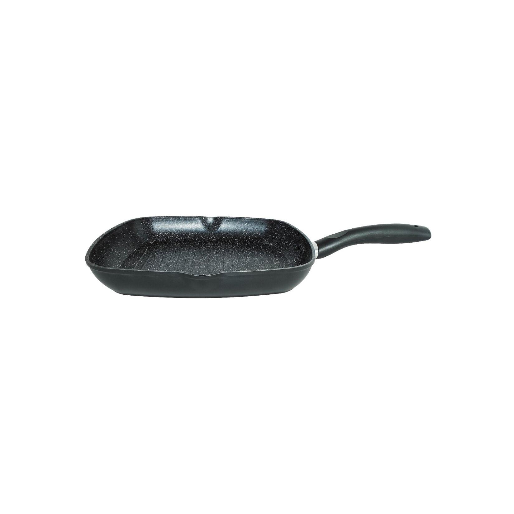 Grillpfanne Ø28cm Steakpfanne Bratpfanne Induktion in Schwarz