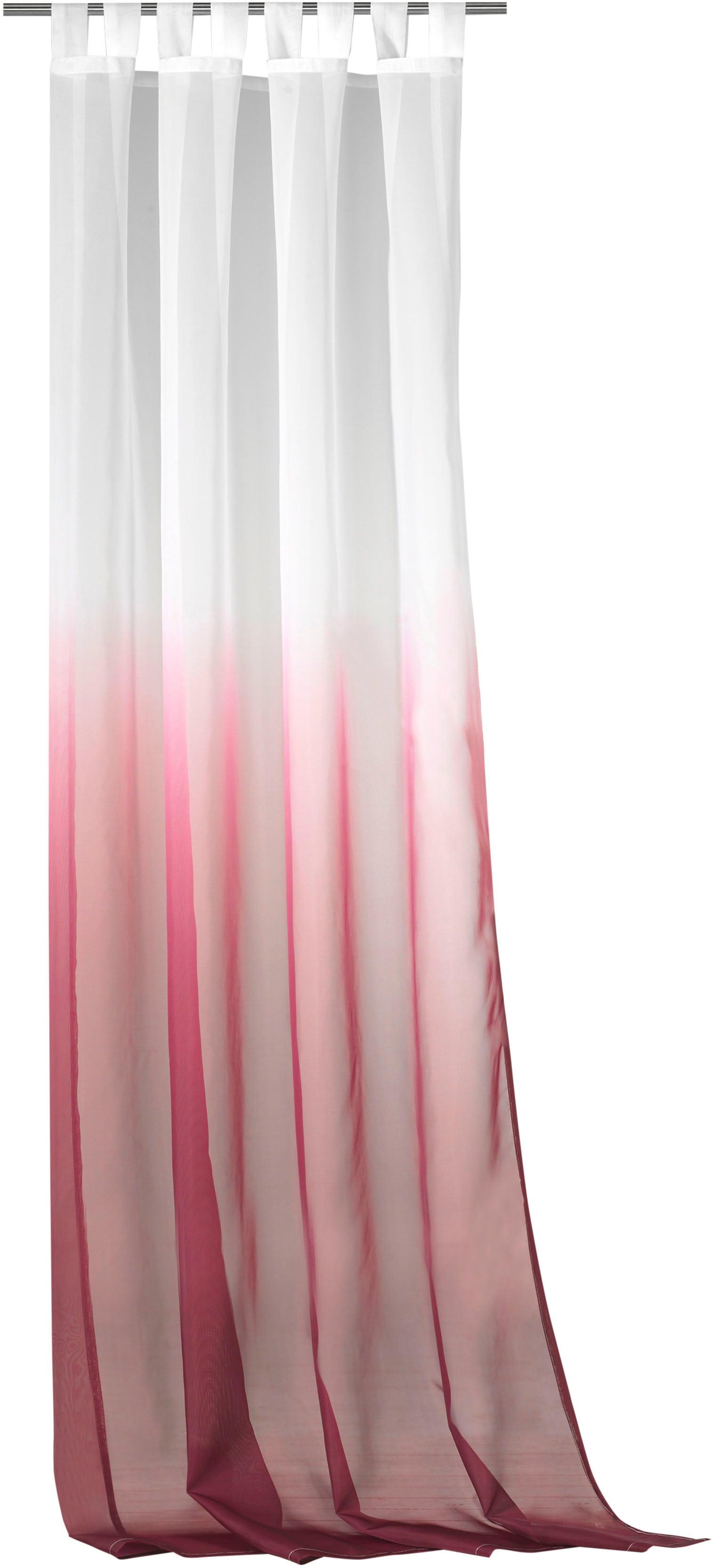 Vorhang Weckbrodt "Maischa" Gr. 1, Lila (Beere), B:140Cm H:245Cm, Voile, Polyester, Gardinen, Voile, Transparent Mit Farbverlauf, Gardine, Store