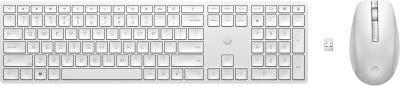 Tastiera E Mouse Wireless Hp 650, Dimensioni Complete (100%), Wireless, Rf Wireless, Interruttore A Membrana, Bianco, Mouse Incluso