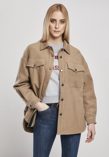 Urban Classics Donna - Camicia Classica Oversize Jacke - L