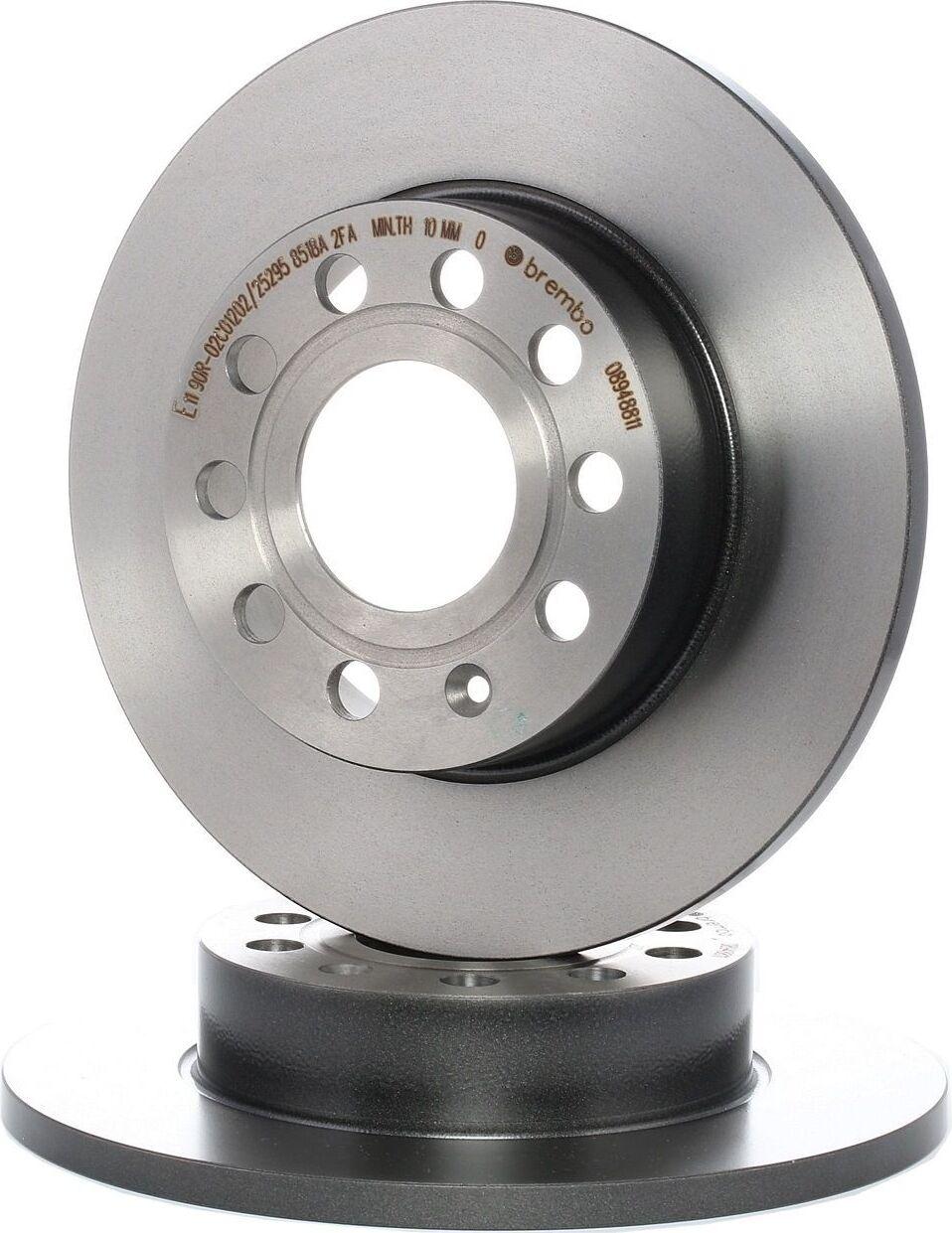Brembo 08.9488.11 Disco Freno Oe 1K0615601AC Compatibile Con Touran, Scirocco, Jetta, Golf Vi, Golf V, Golf Plus, Caddy, Superb, Octavia, Toledo, Altea Xl, Altea, A3 8P