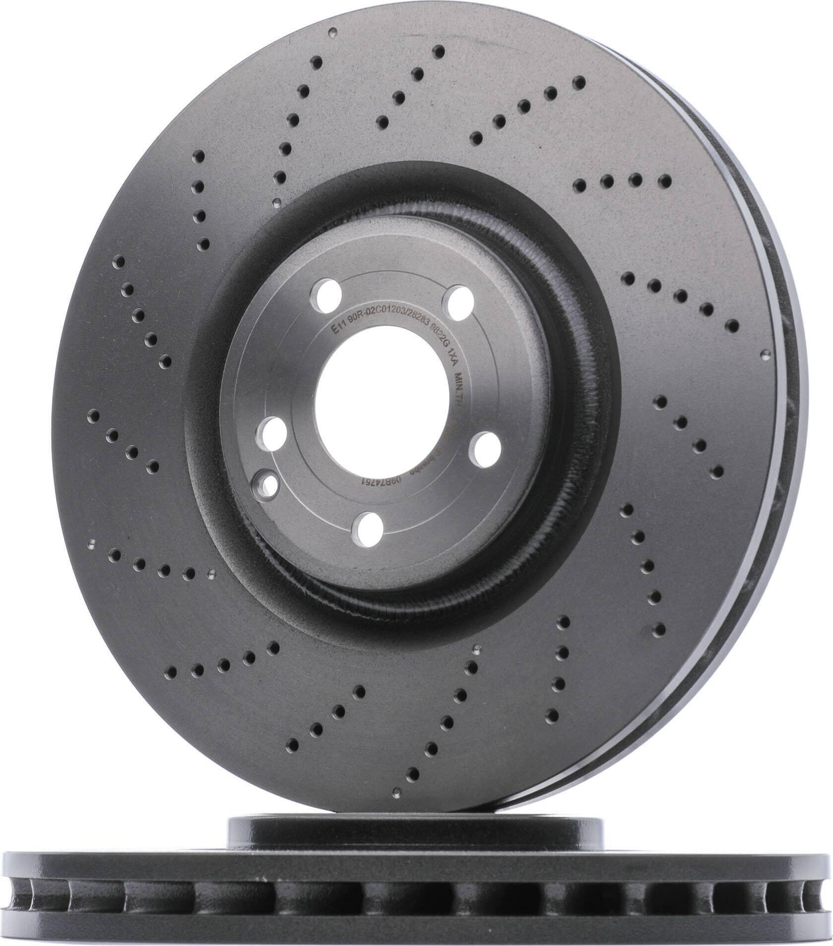 Brembo 09.B747.51 - Disco Freno Oe 4211712 Per Cls (C218), Cls (X218)