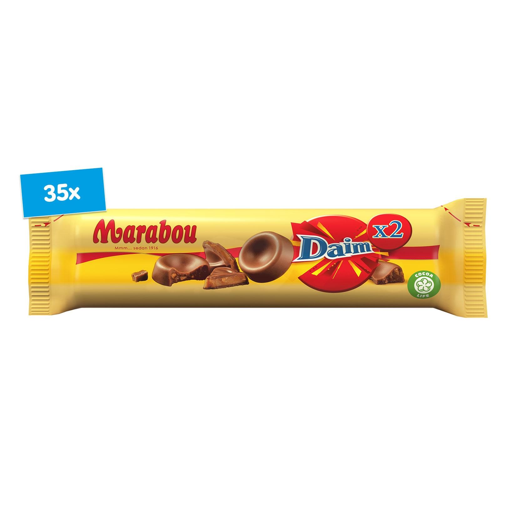 Marabou Doppelrolle Schokolade Daim 134 g, 35er Pack