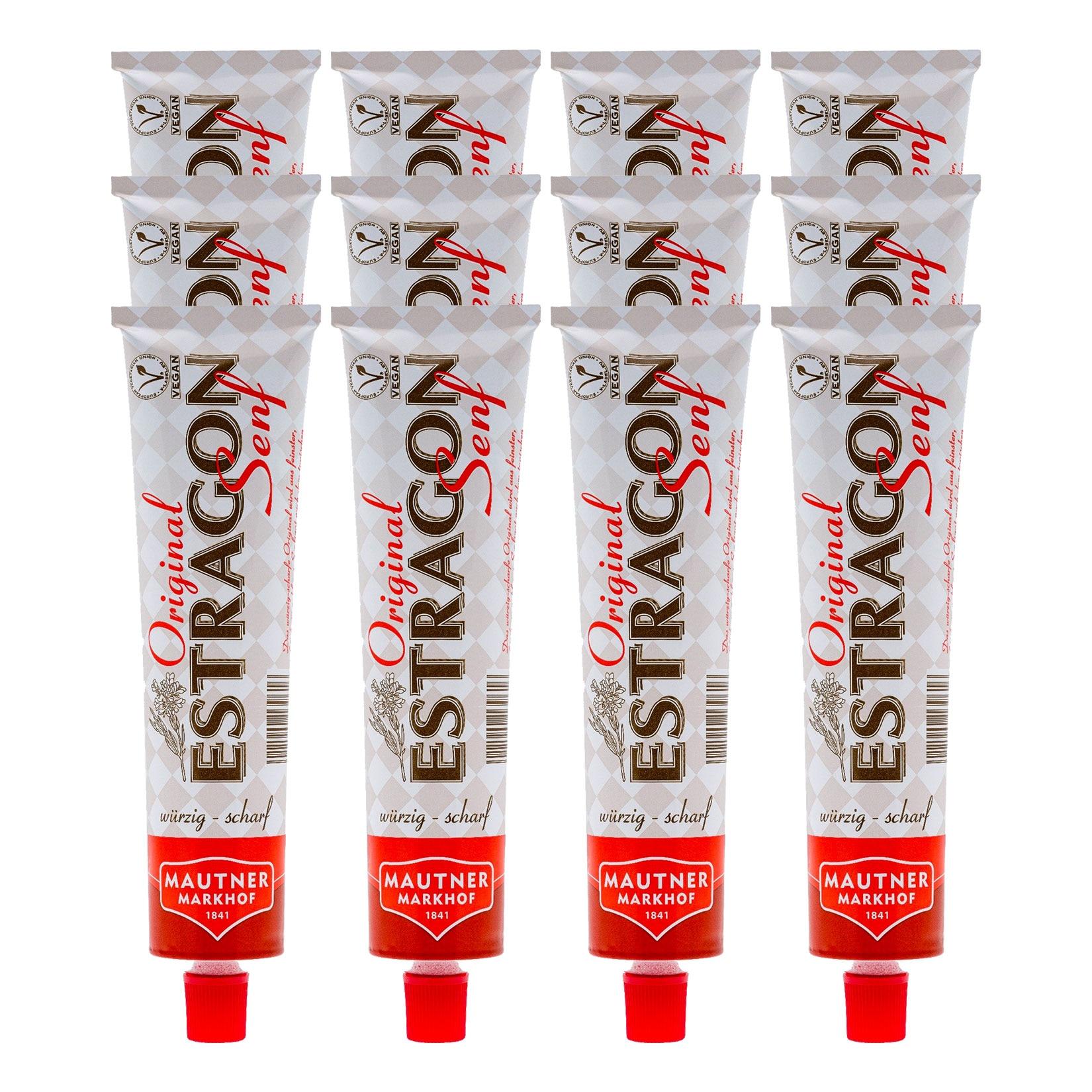 Mautner Markhof Estragon Senf 200 g, 12er Pack