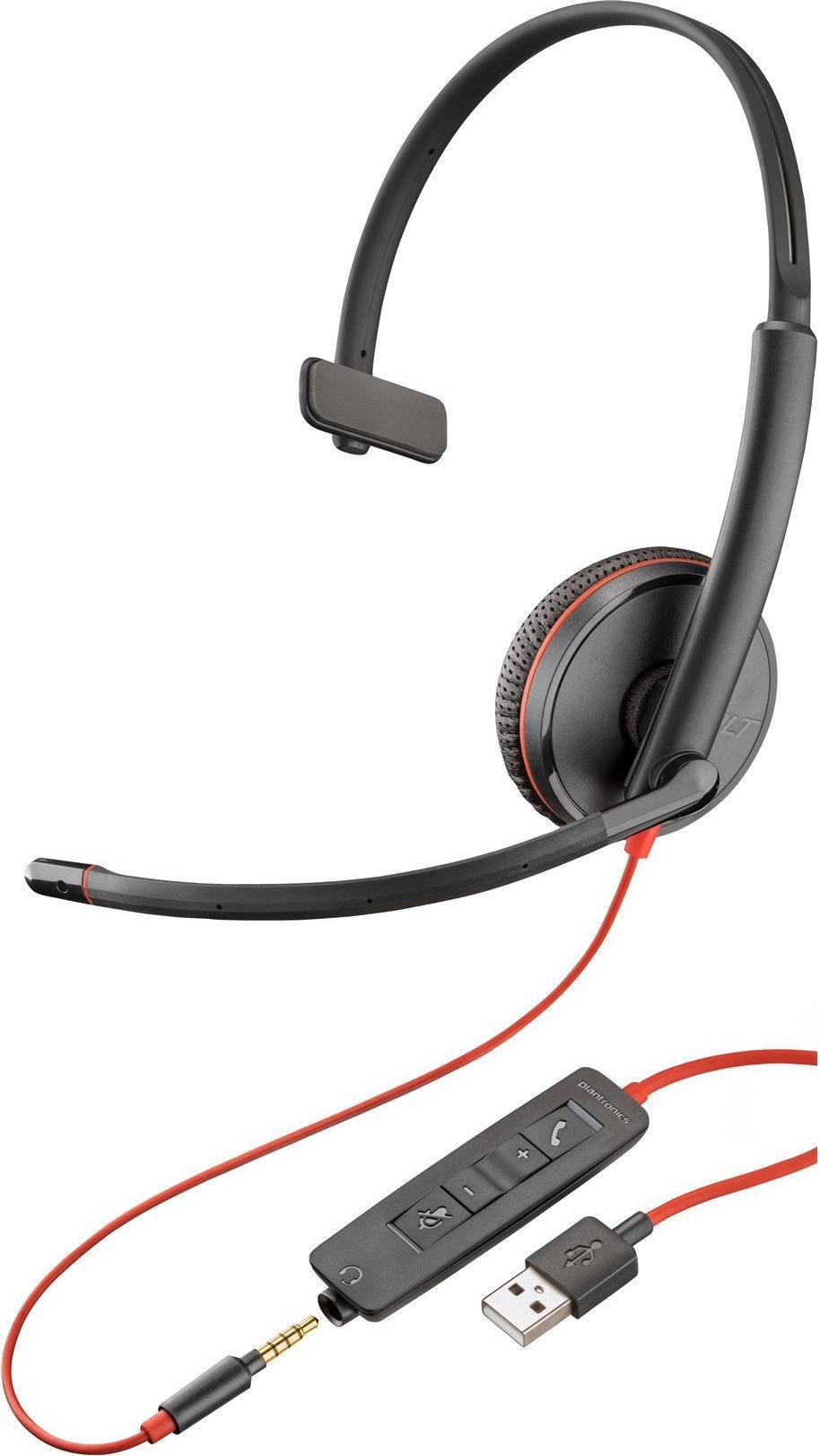 Poly Blackwire 3215 Monaural USB-A Bulk