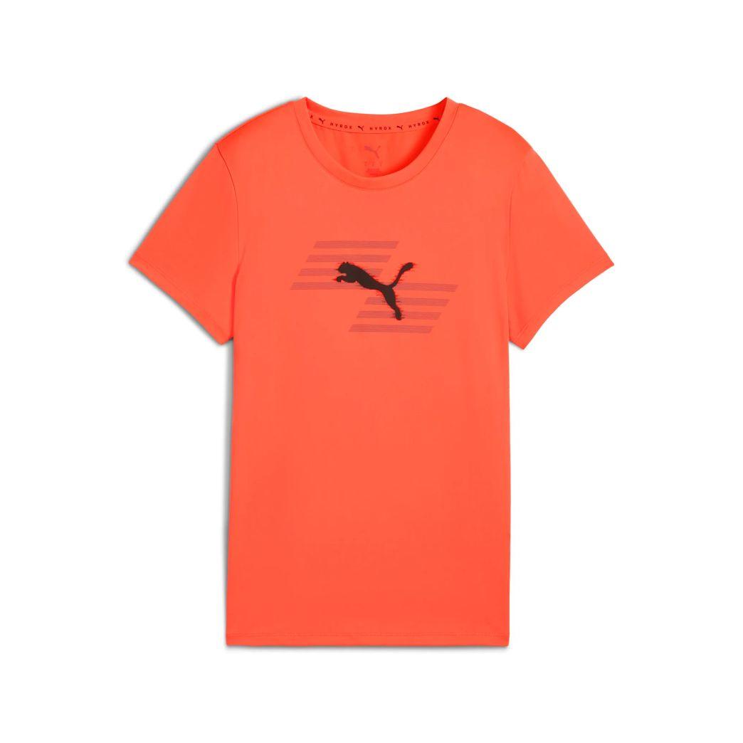 Puma Damen x Hyrox Poly Graphic Tee rot