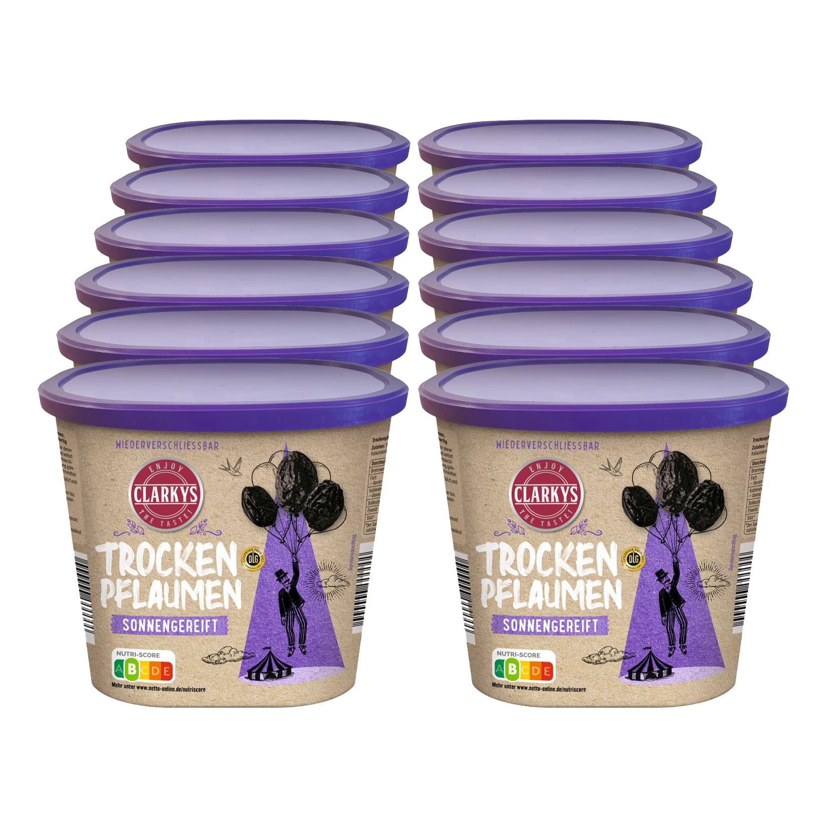 Clarkys Trockenpflaumen 500g, 12er Pack