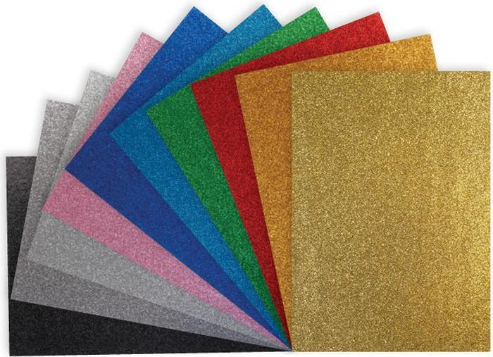 Carta Glitterata A3 150G 10 Fogli Colori Misti Happy Color