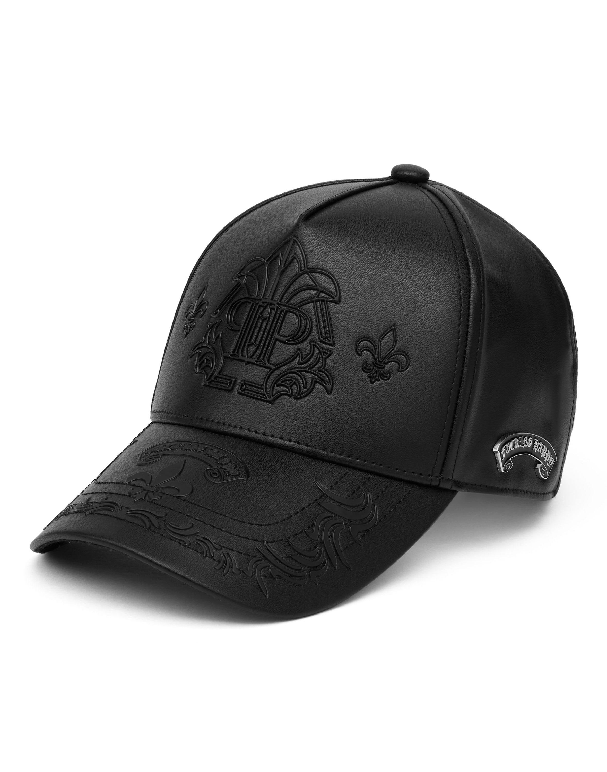 Baseball Cap Philipp Plein "Gothic Plein", Herren, 02, Schwarz, Caps