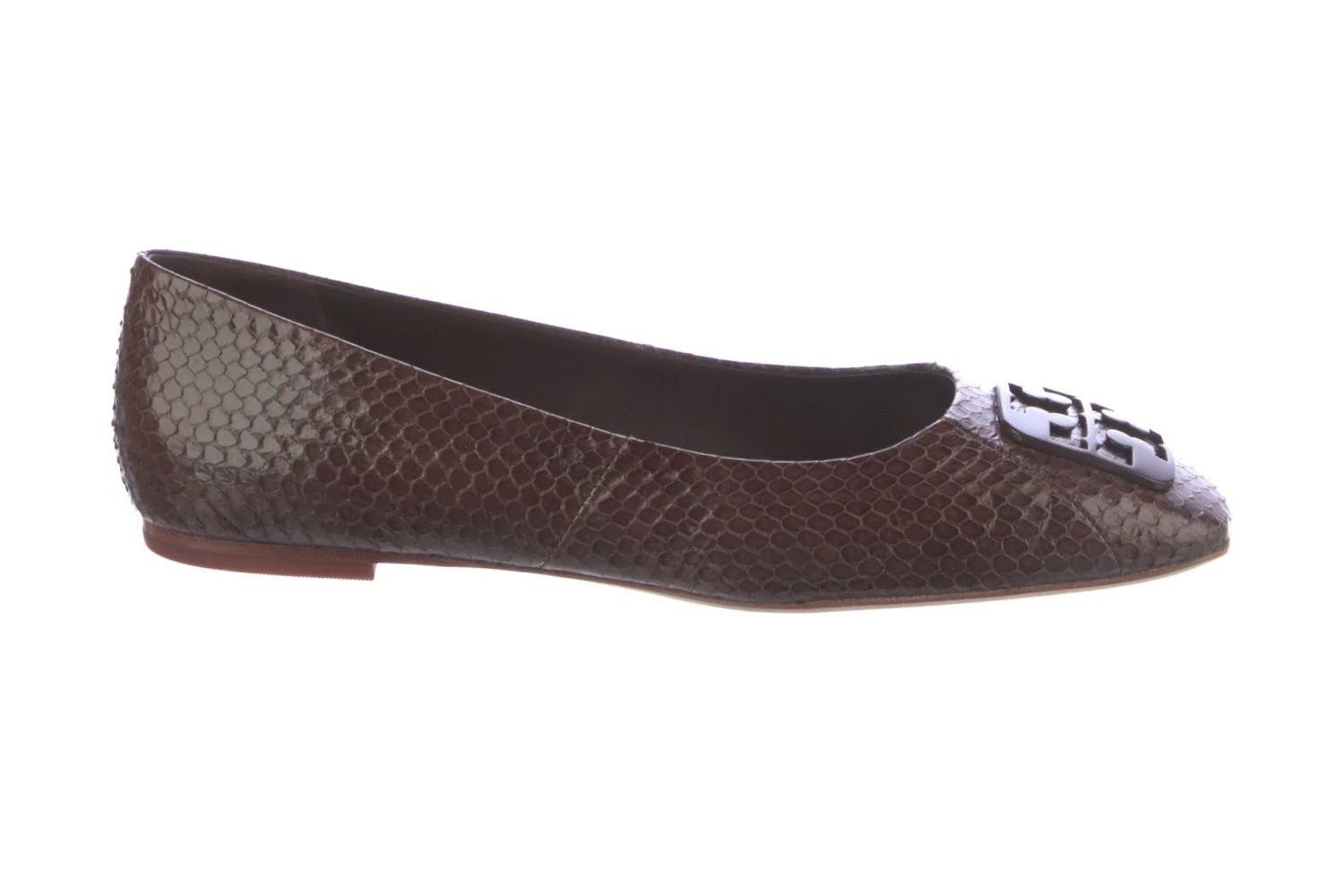 Tory Burch Donna Georgia Ballerina Marrone 35,5