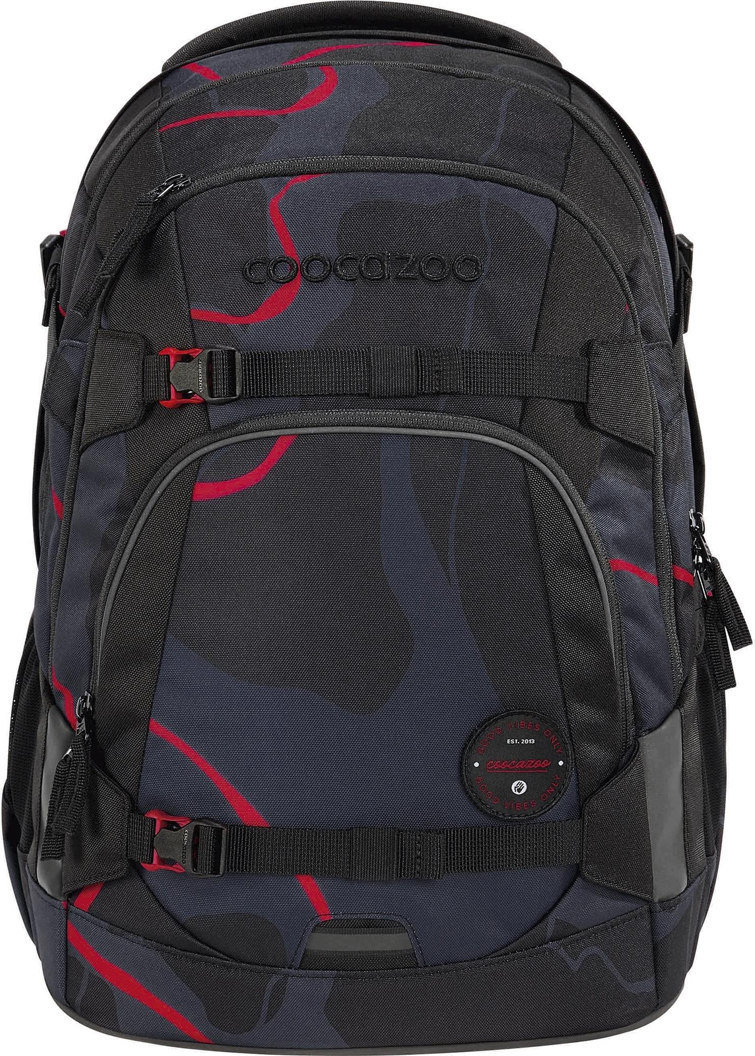 Coocazoo Zaino Della Scuola Mate School Backpack Lava Lines Nero